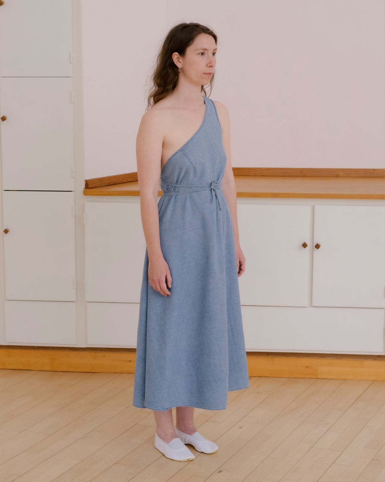 Eye Dress - Silk Cotton - Light Blue Wash