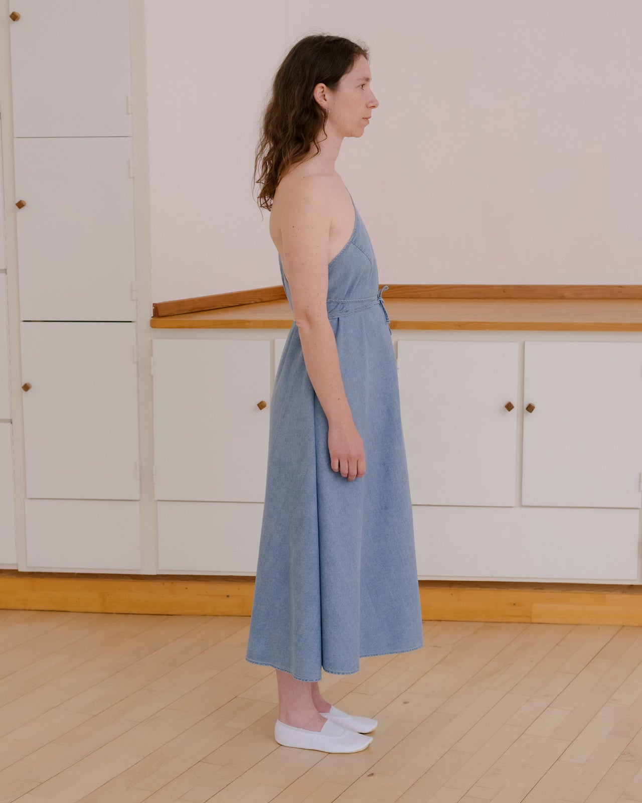 Eye Dress - Silk Cotton - Light Blue Wash