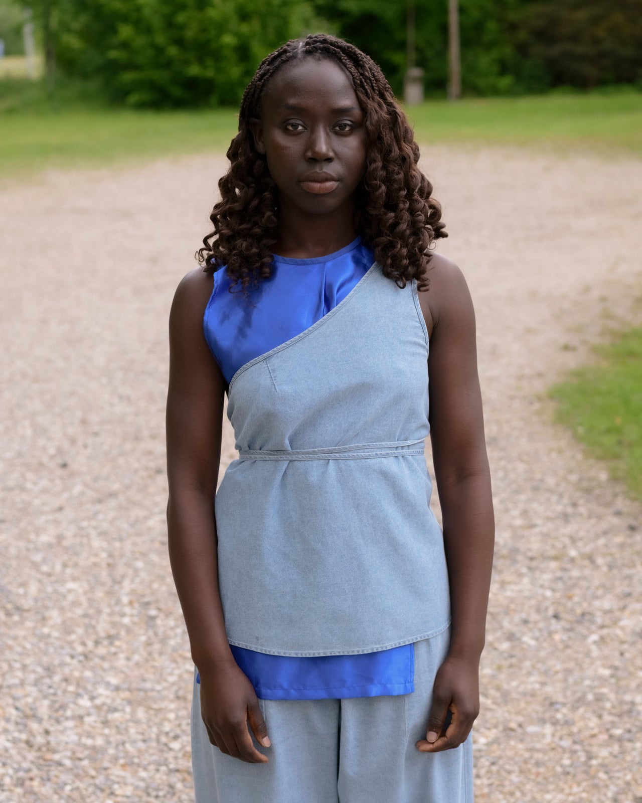 Eye Top - Silk Cotton - Light Blue Wash