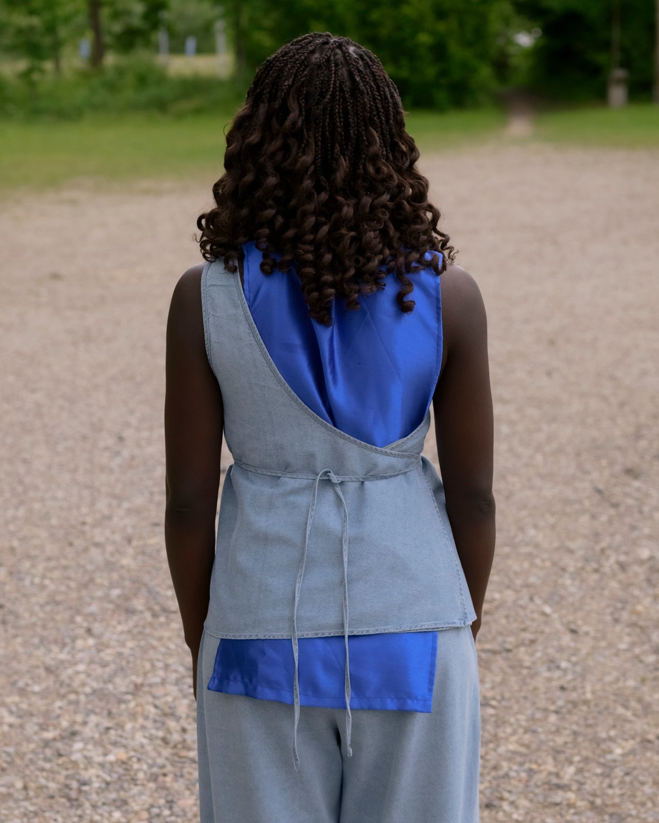 Eye Top - Silk Cotton - Light Blue Wash