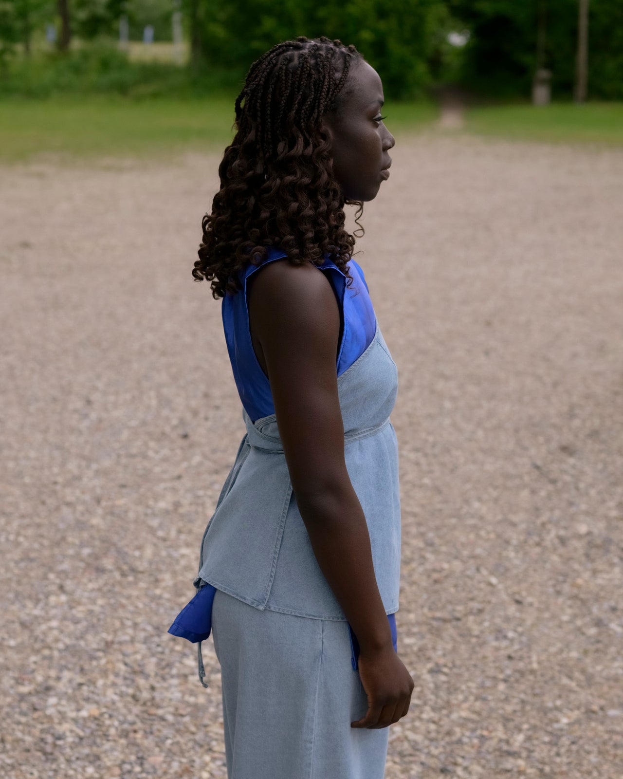 Eye Top - Silk Cotton - Light Blue Wash