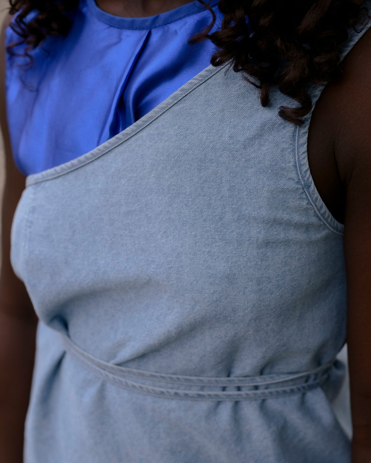 Eye Top - Silk Cotton - Light Blue Wash