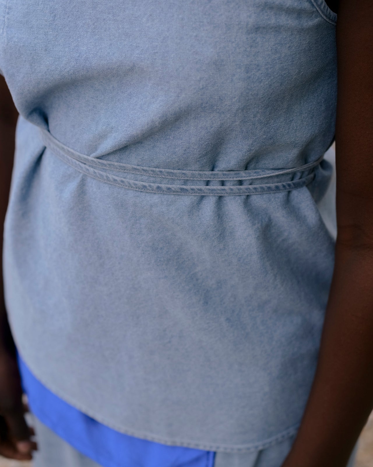 Eye Top - Silk Cotton - Light Blue Wash