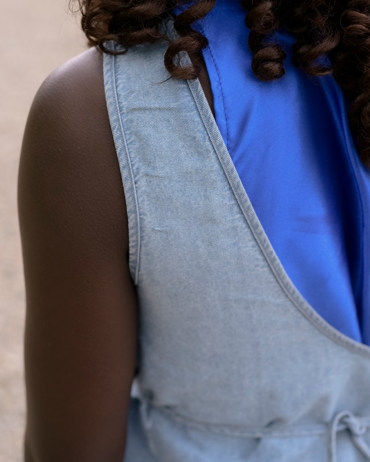 Eye Top - Silk Cotton - Light Blue Wash