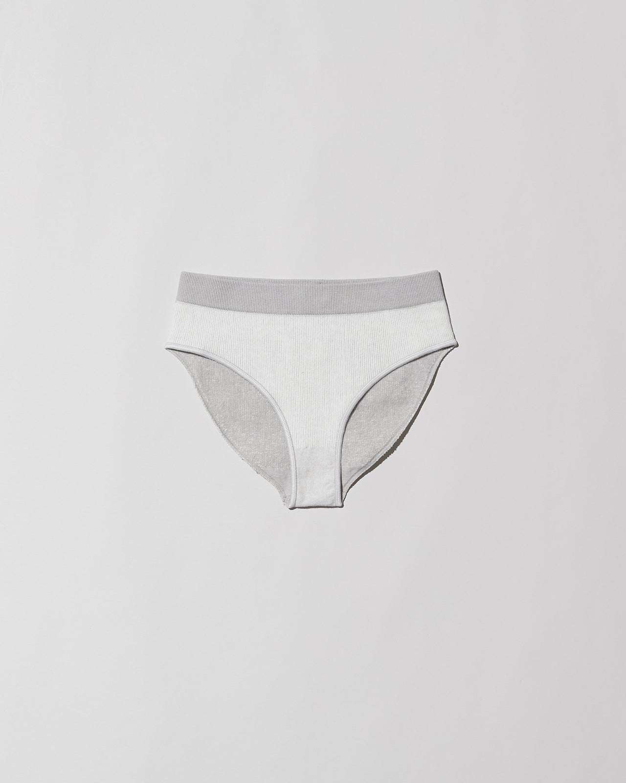 Fine Seamless Bell Pants - Seamless Rib - Light Grey