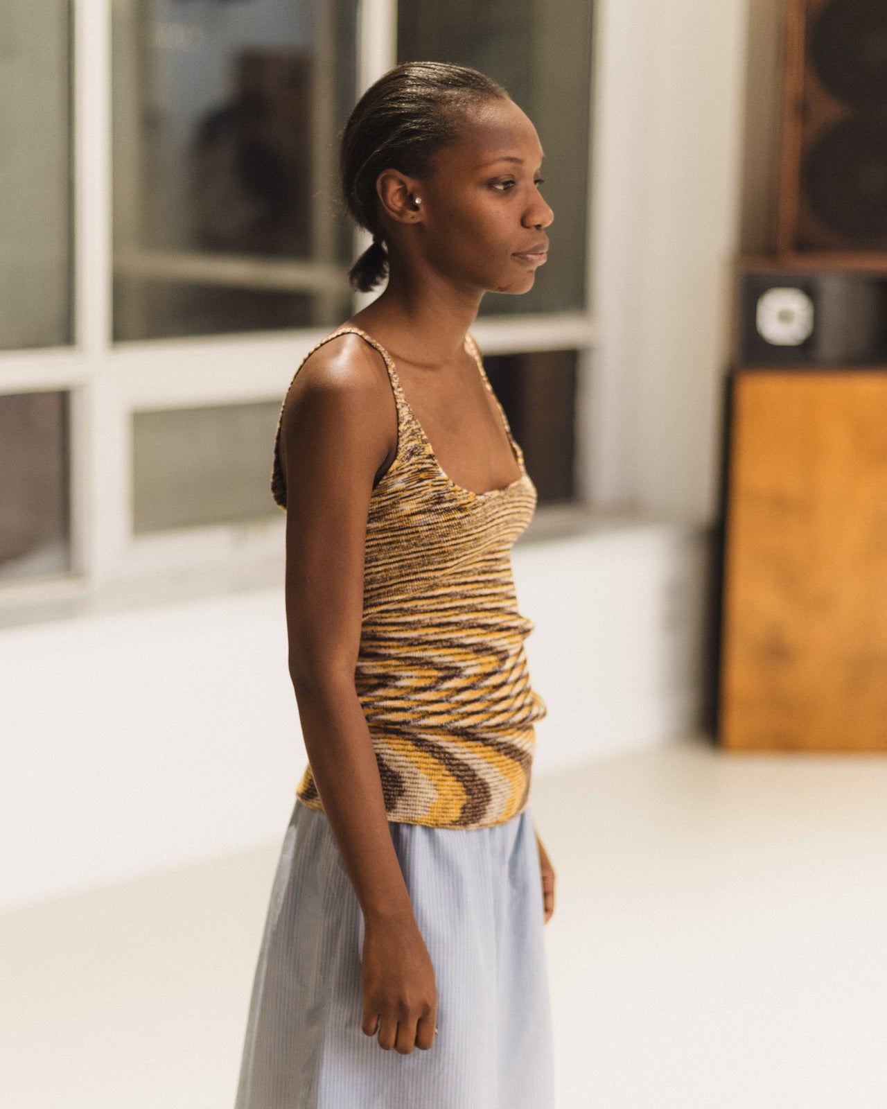 Flute Tank - Ecovero Viscose - Brown Melange