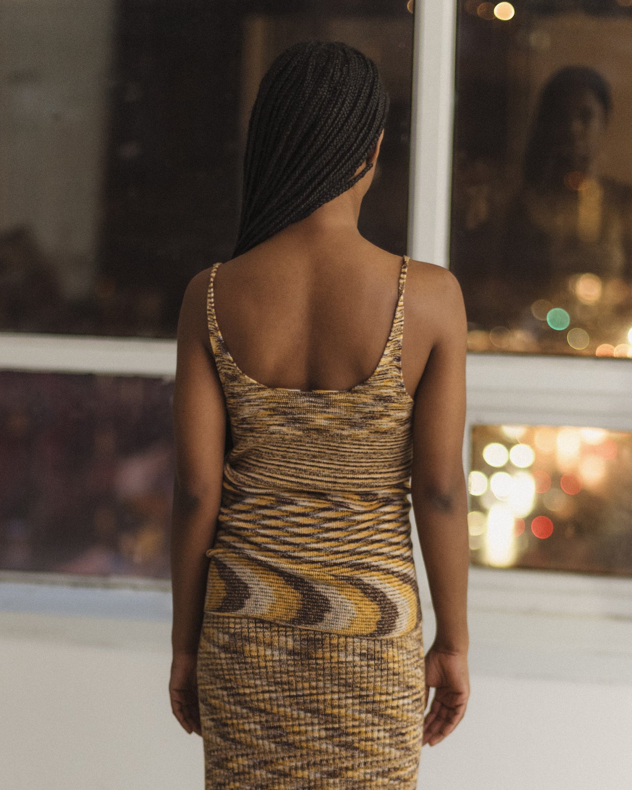 Flute Tank - Ecovero Viscose - Brown Melange