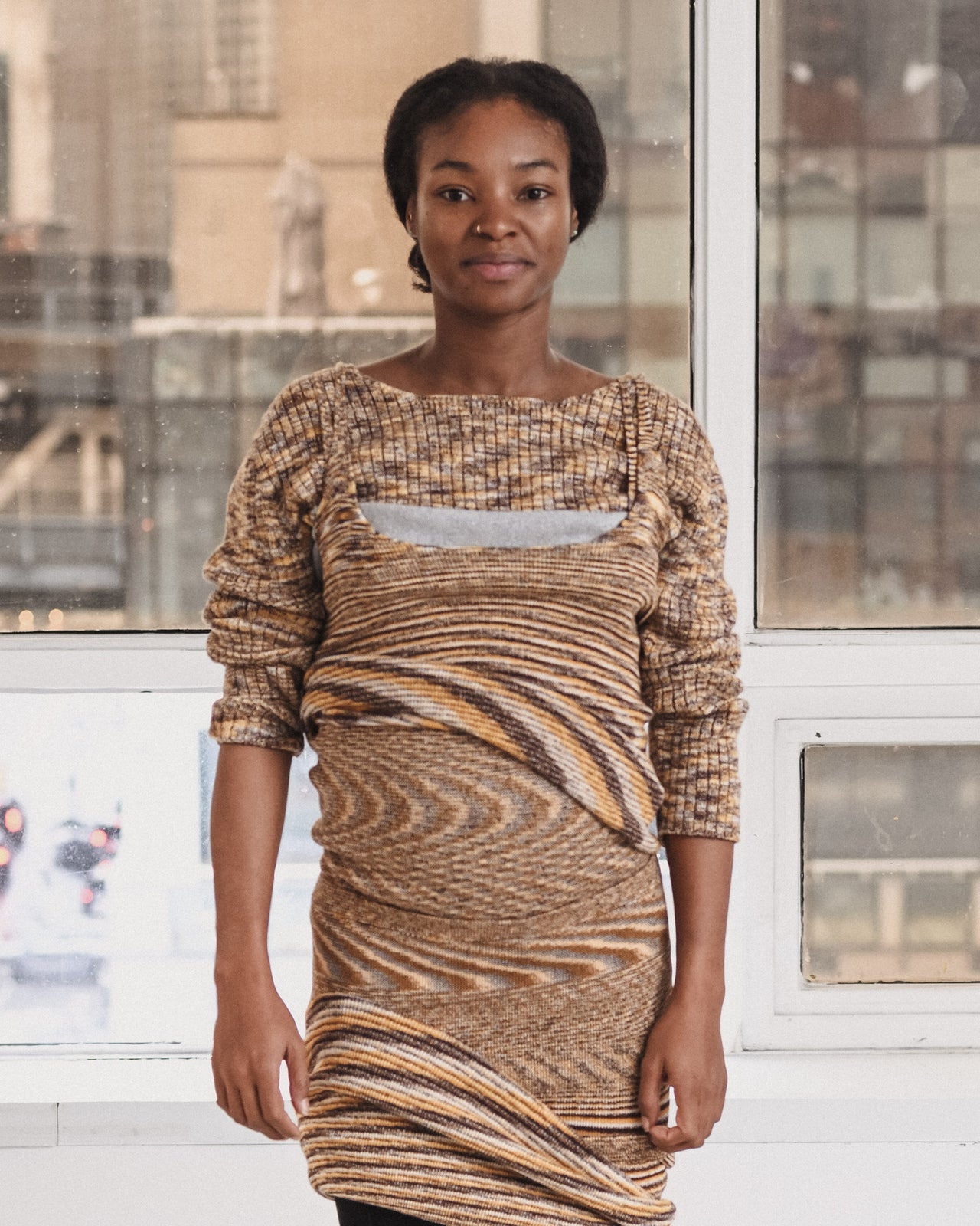 Flute Tank - Ecovero Viscose - Brown Melange