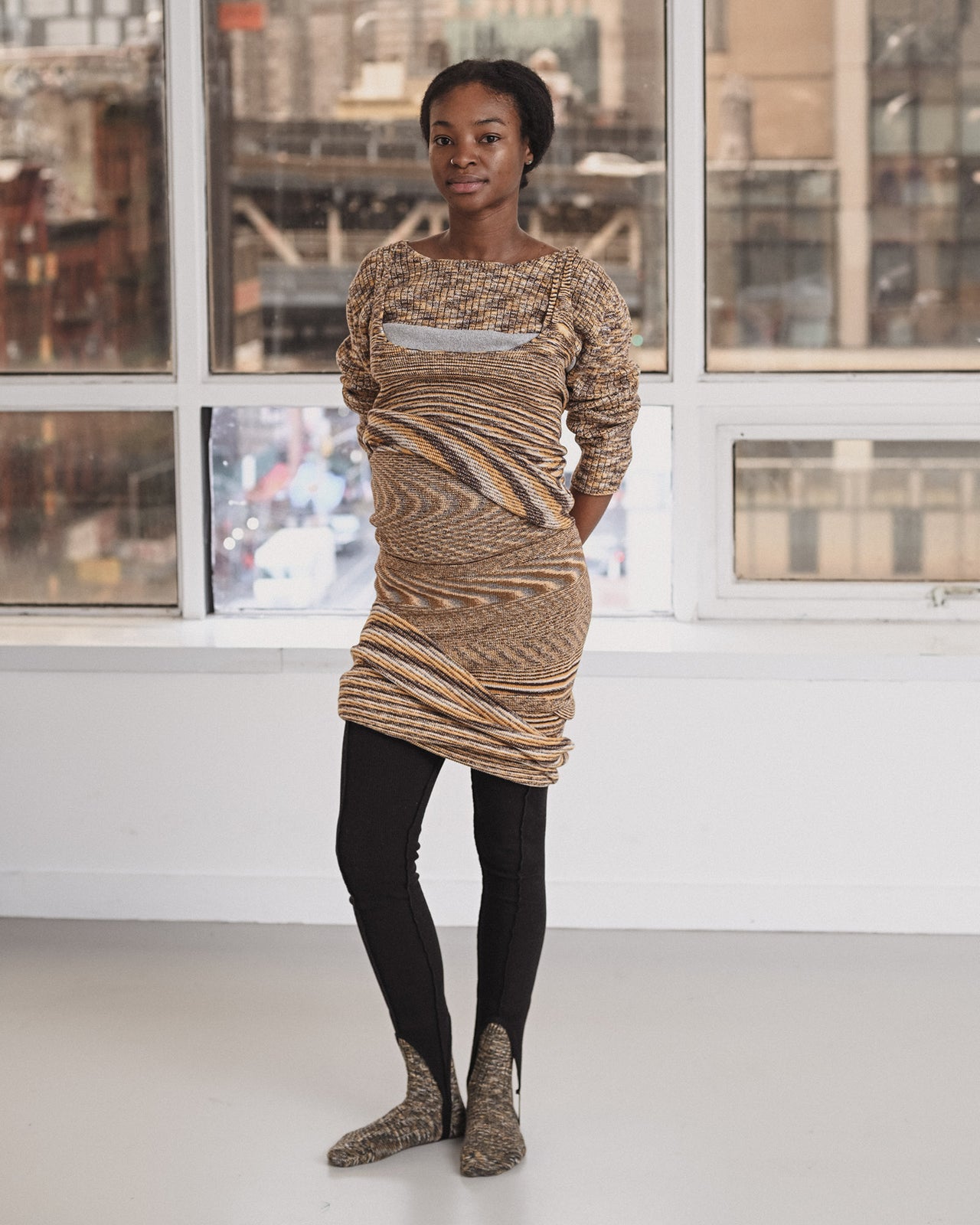 Flute Tank - Ecovero Viscose - Brown Melange