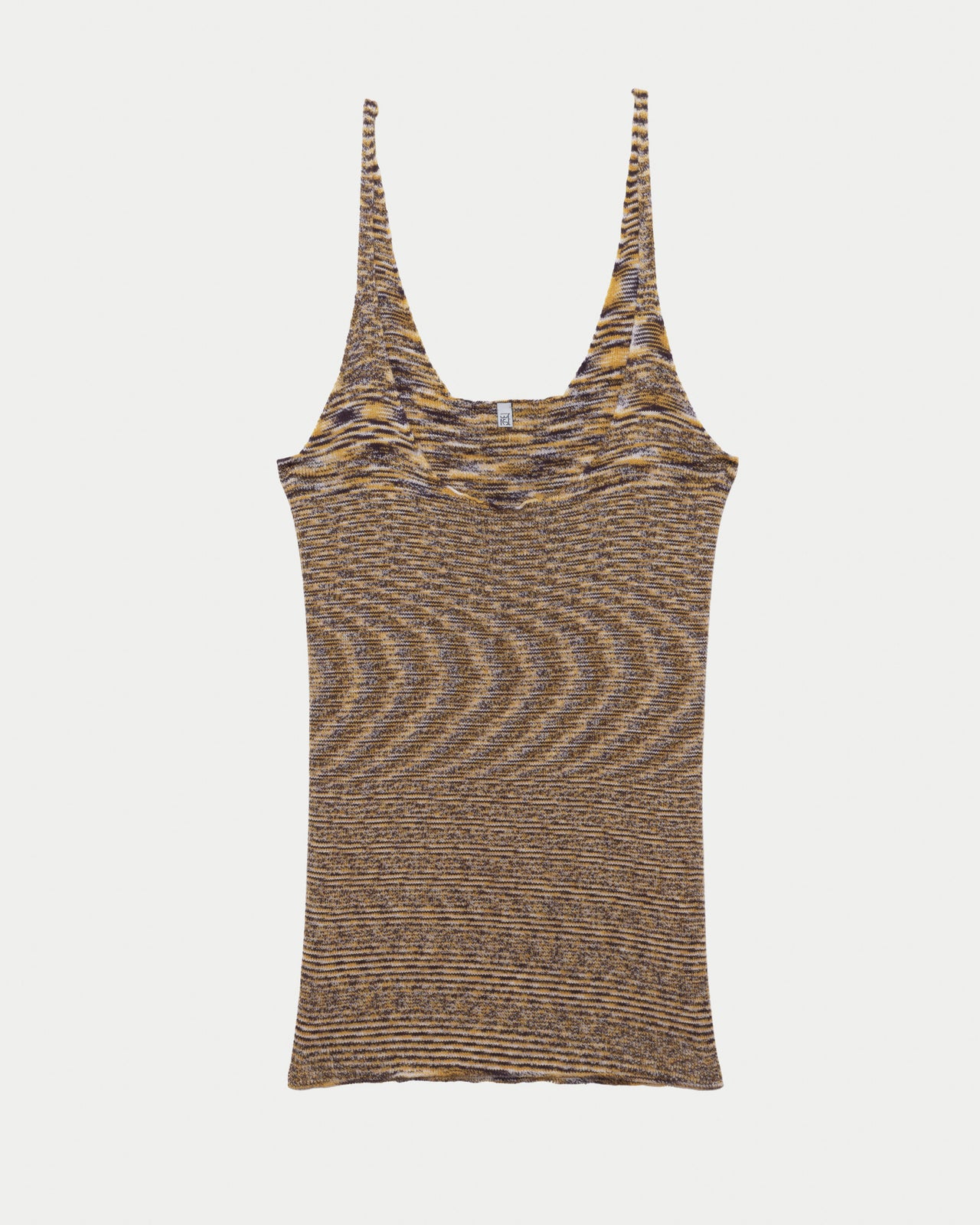 Flute Tank - Ecovero Viscose - Brown Melange
