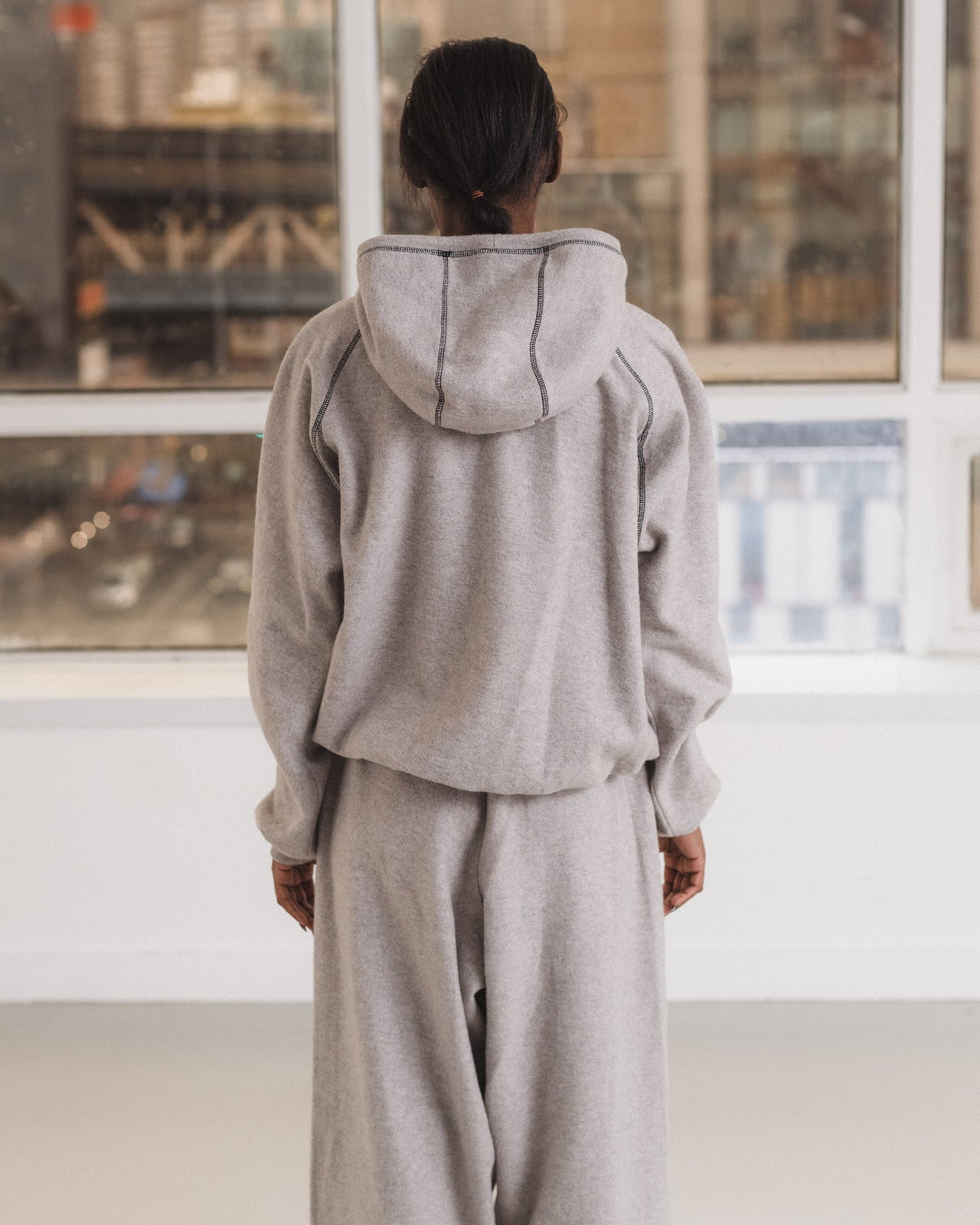 Fold Sweatpants - Recycled Cotton - Grey Melange
