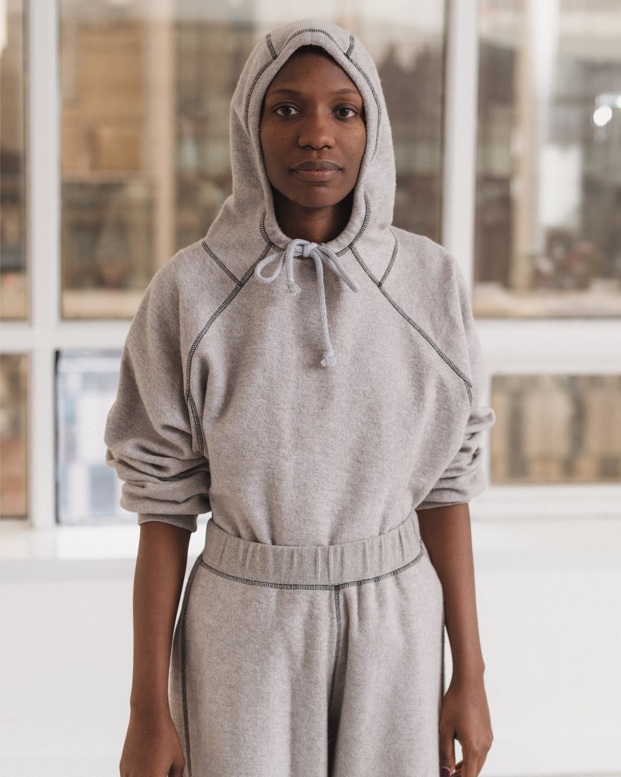 Fold Sweatpants - Recycled Cotton - Grey Melange