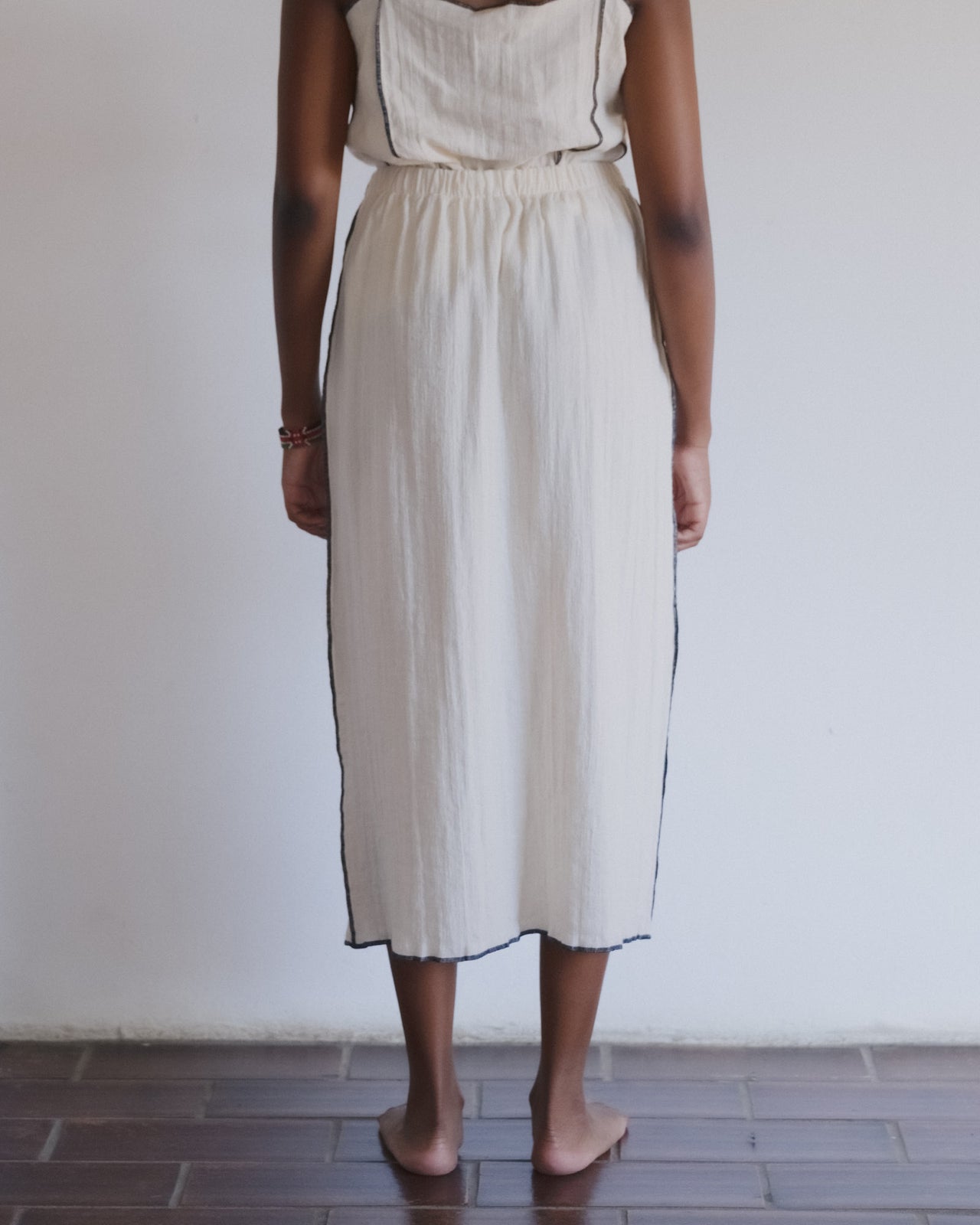 Folio Skirt - Crinkle Linen - Off White