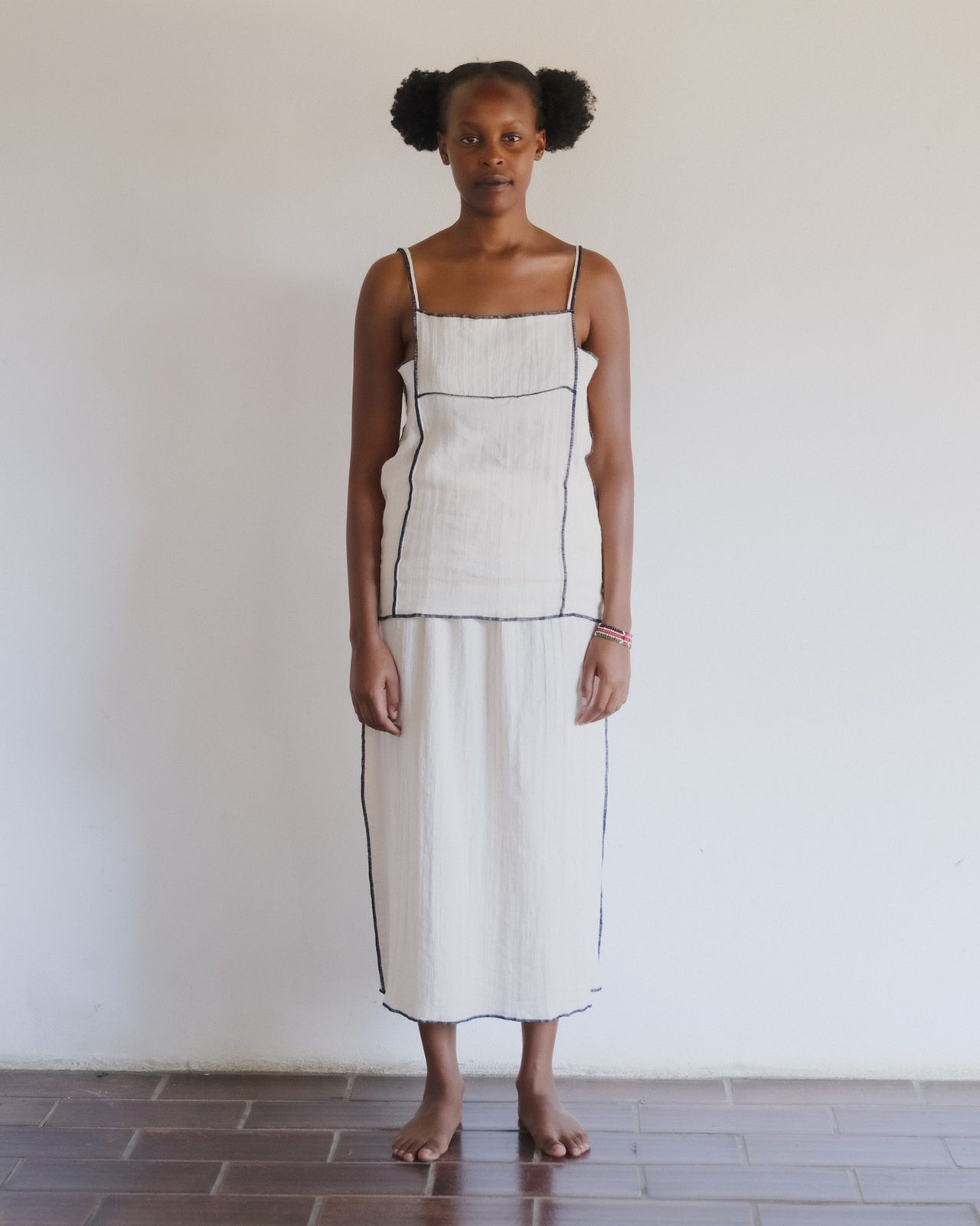 Folio Skirt - Crinkle Linen - Off White