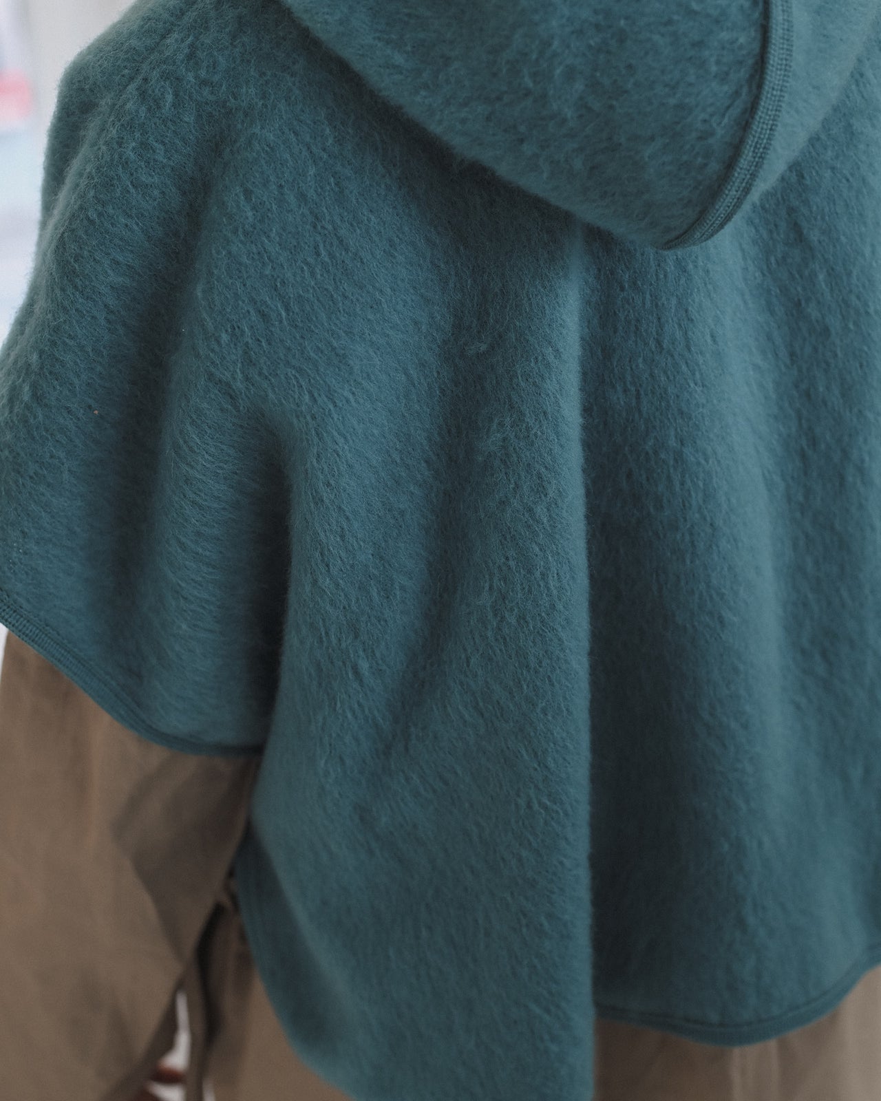 Fortu Hooded Vest - Brushed Wool - Opale Green