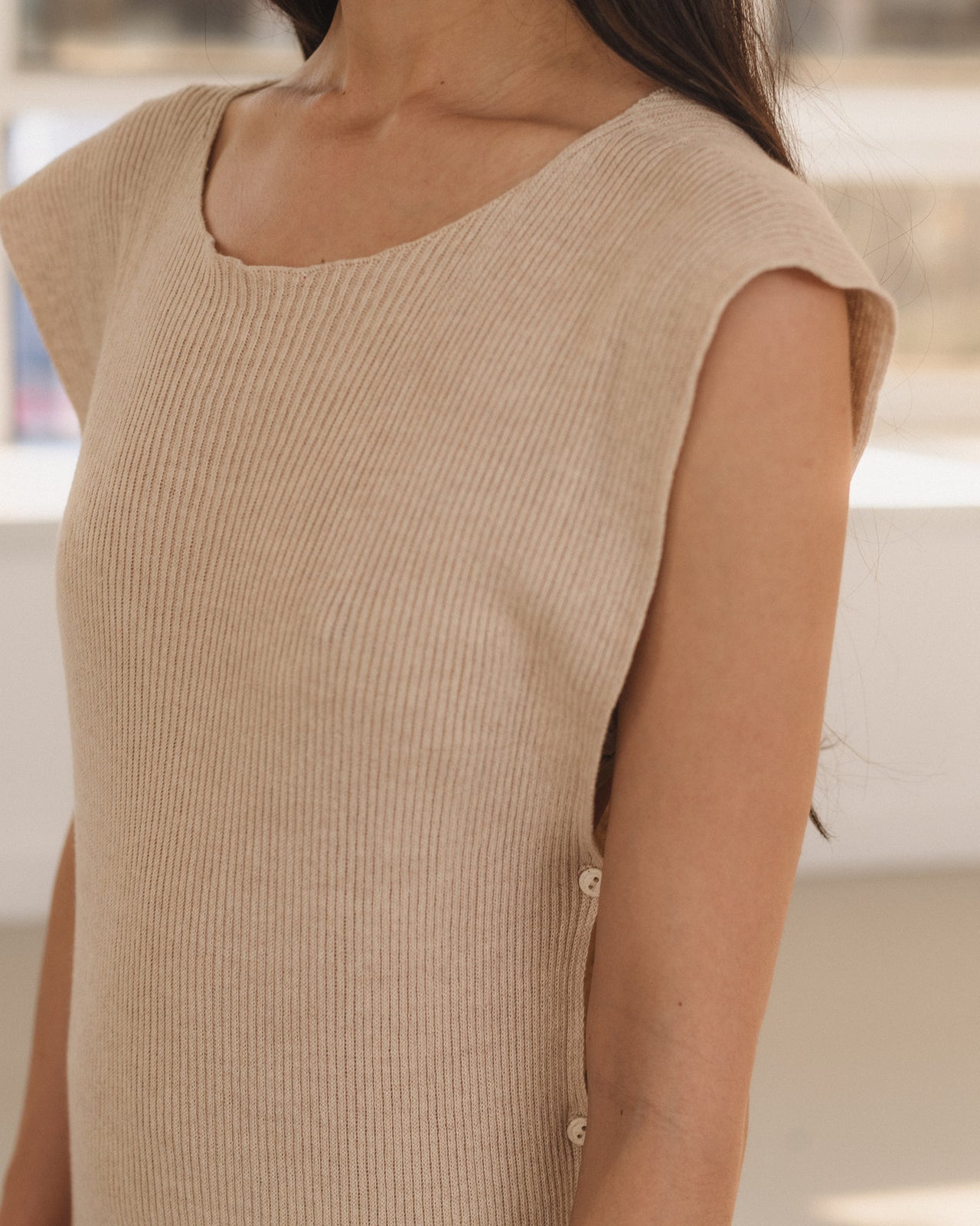 Franca Dress - Linen - Lata Beige