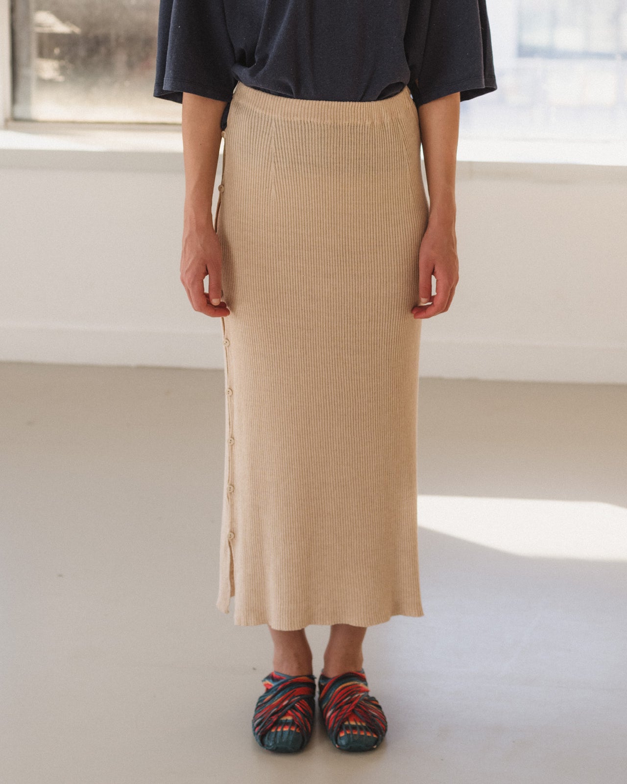 Franca Skirt - Linen - Lata Beige