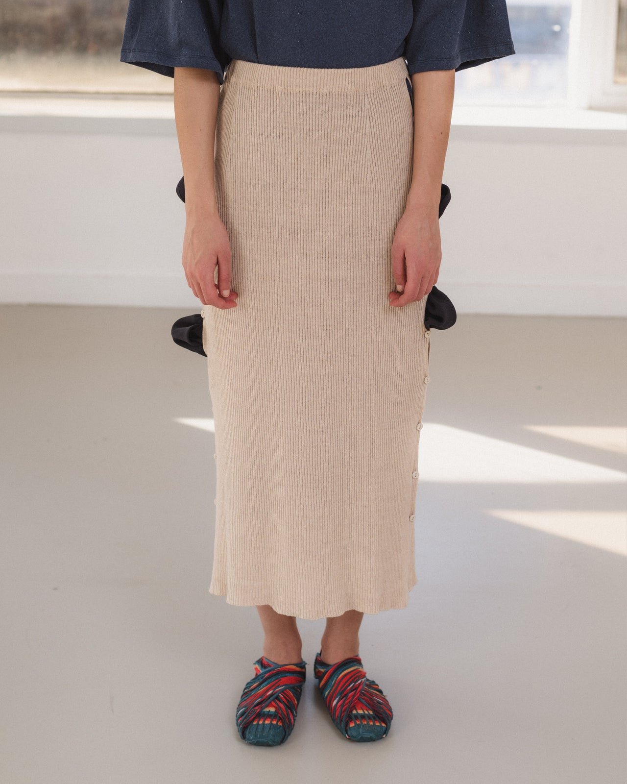 Franca Skirt - Linen - Lata Beige