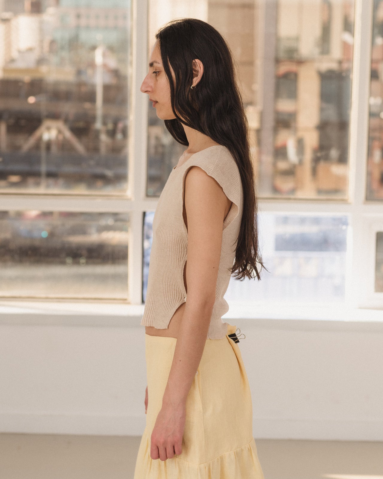 Franca Top - Linen - Lata Beige