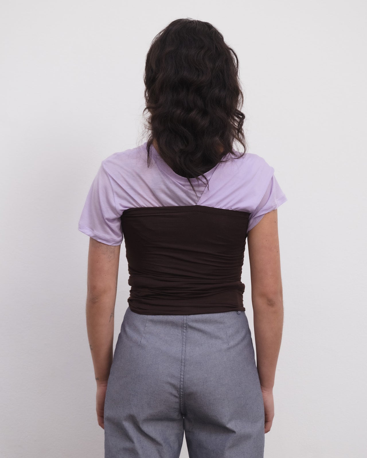 Geo Tank - Bamboo Lyocell - Tactile / One Purple