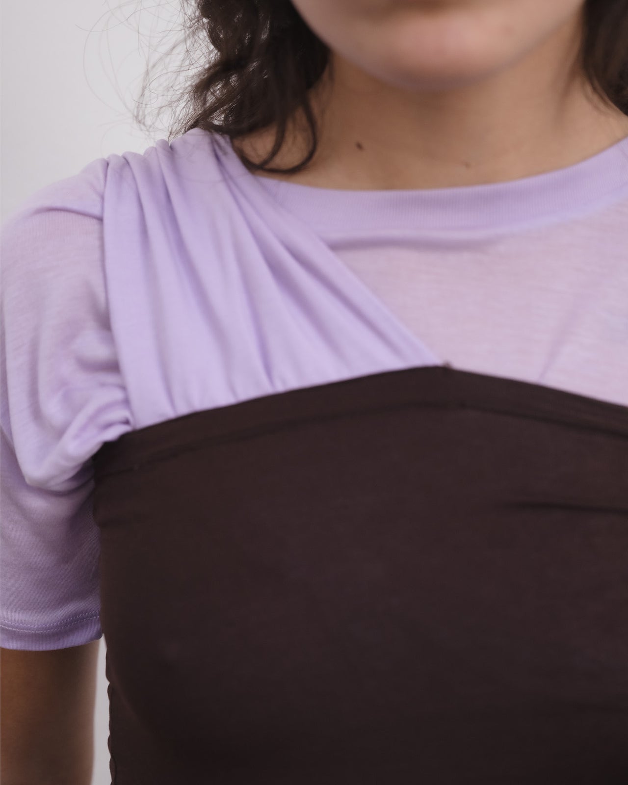 Geo Tank - Bamboo Lyocell - Tactile / One Purple