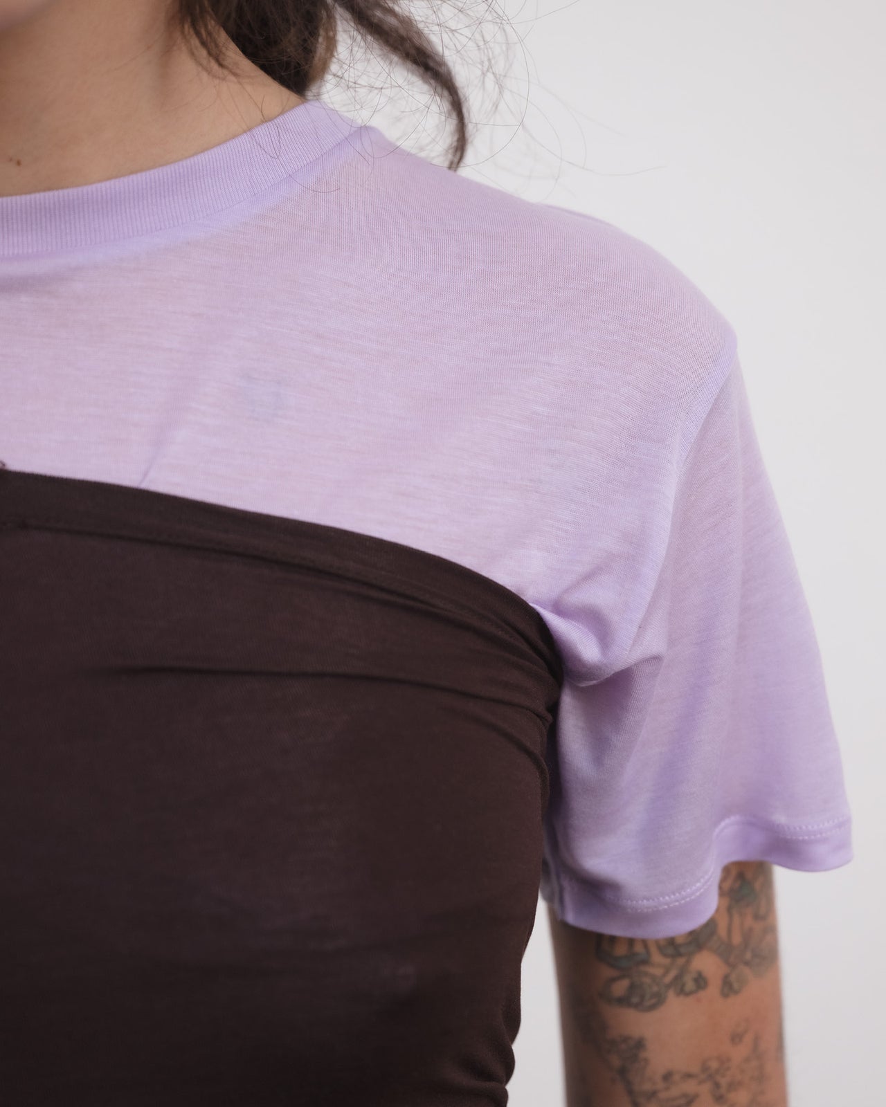 Geo Tank - Bamboo Lyocell - Tactile / One Purple
