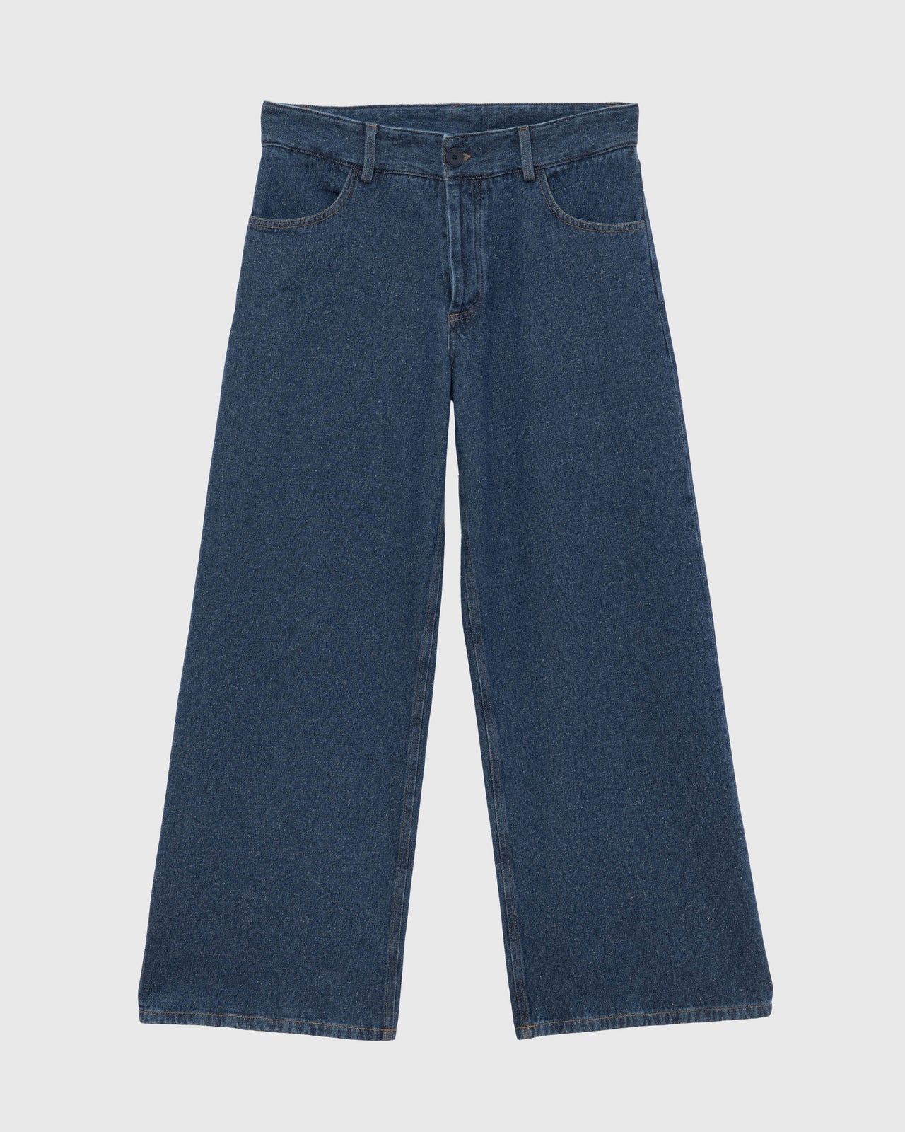 Grass Pants - Silk Cotton Denim - Indigo Blue Wash