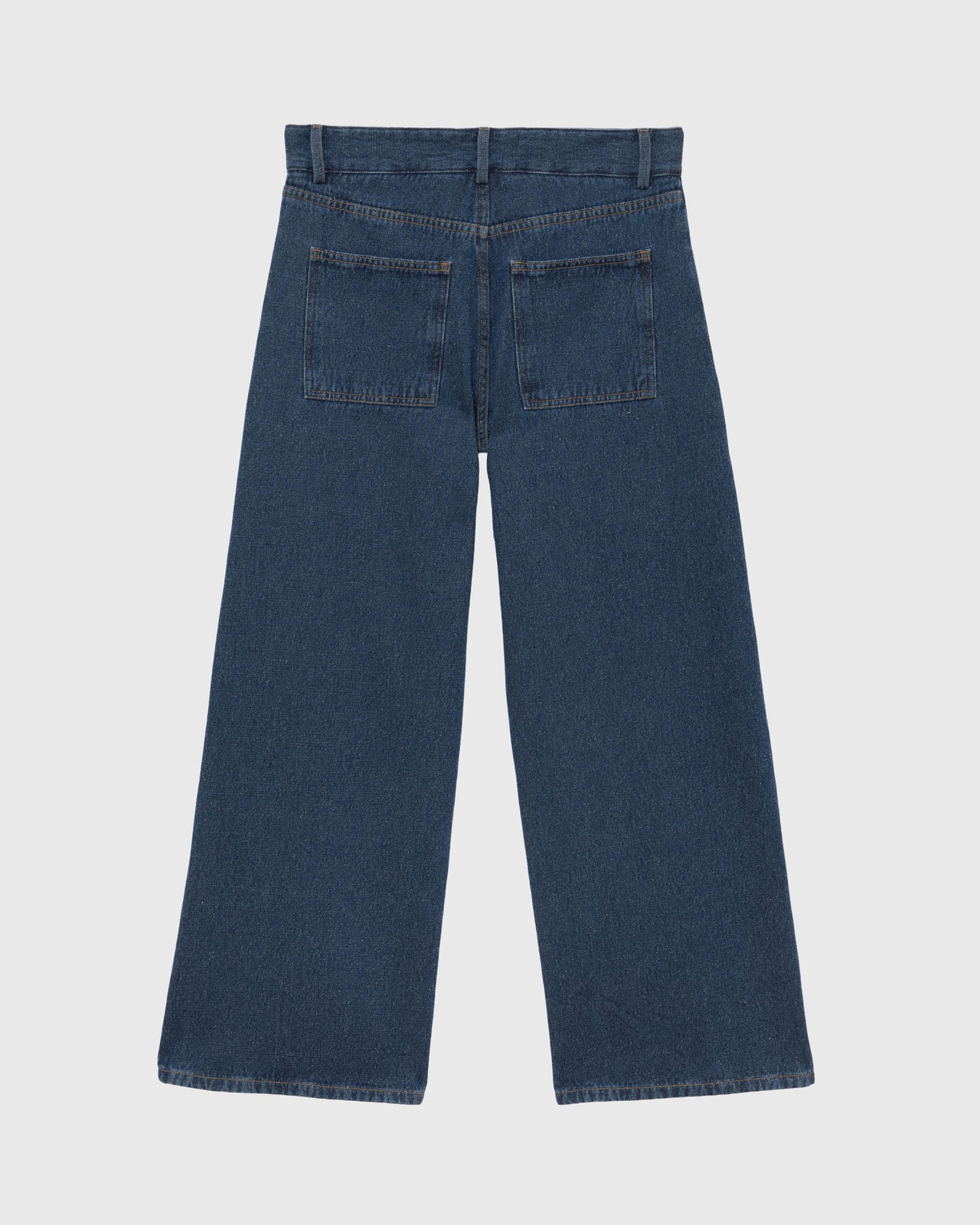 Grass Pants - Silk Cotton Denim - Indigo Blue Wash