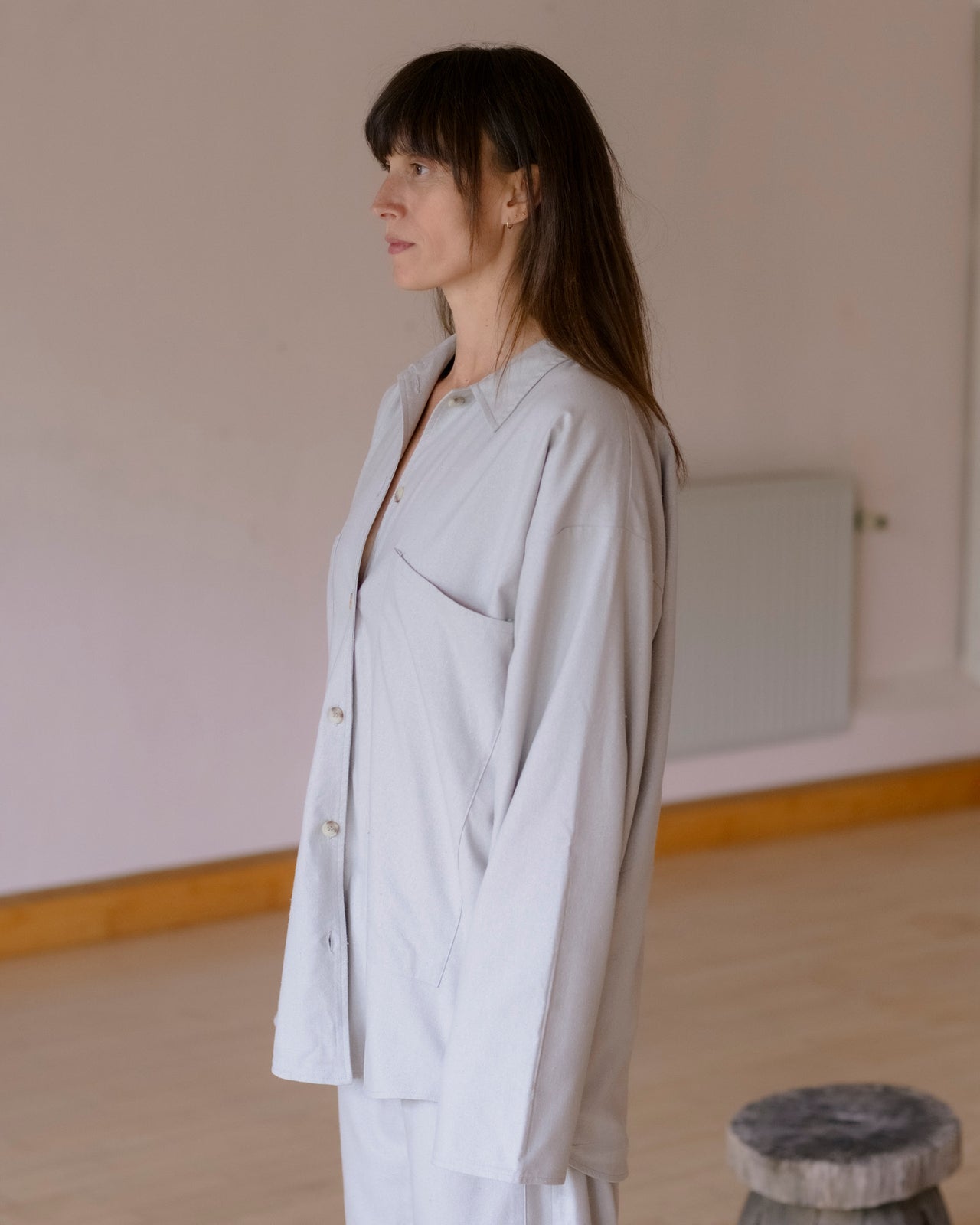 Gren Overshirt - Wild Silk - Prun Grey