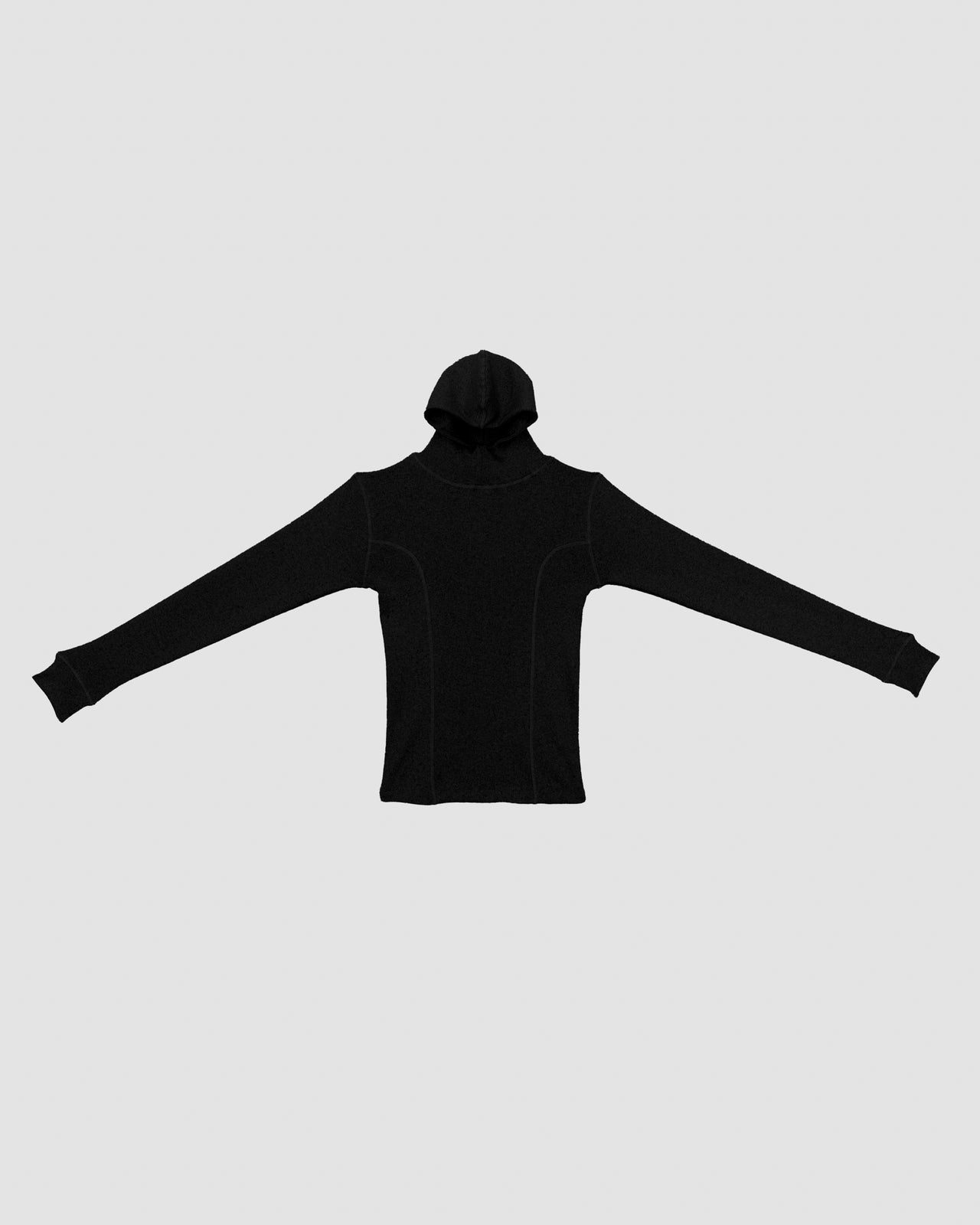 Hanifa Hoodie - Recycled Cotton Rib - Black