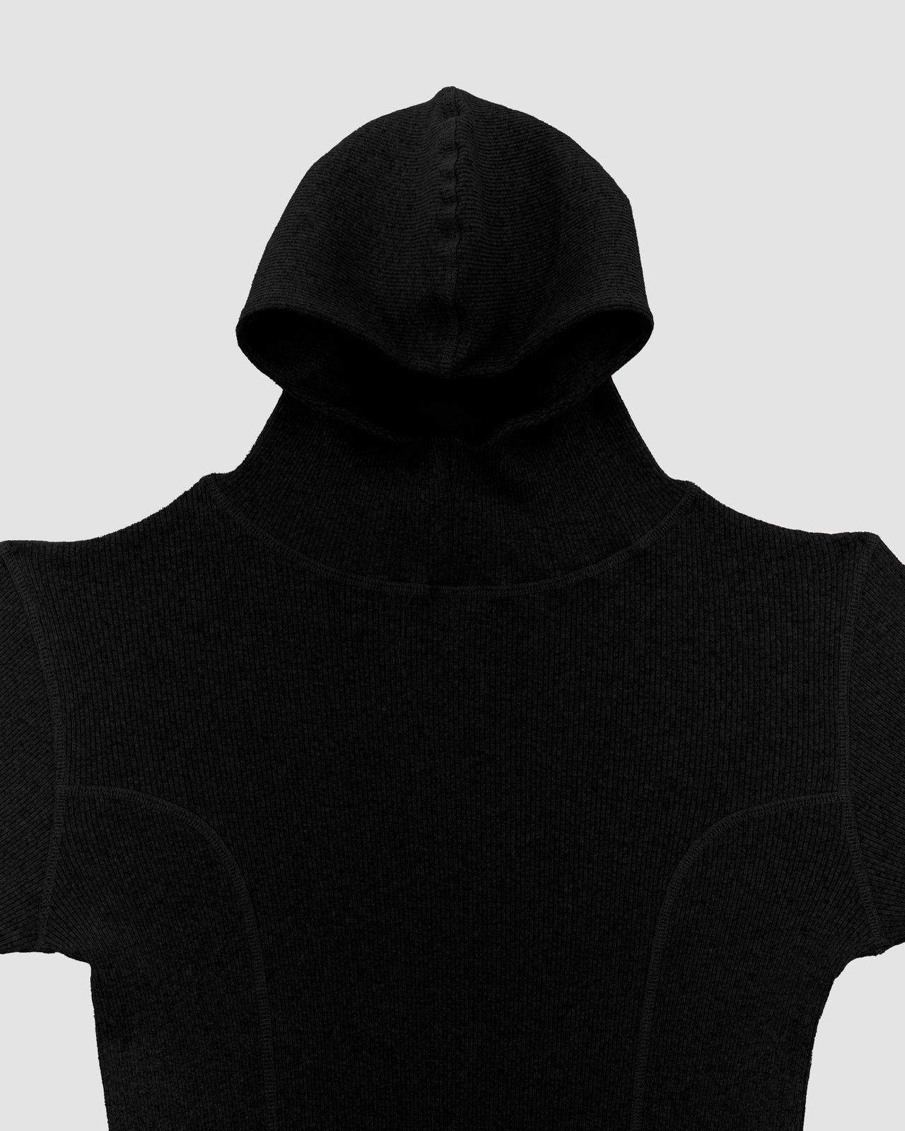 Hanifa Hoodie - Recycled Cotton Rib - Black