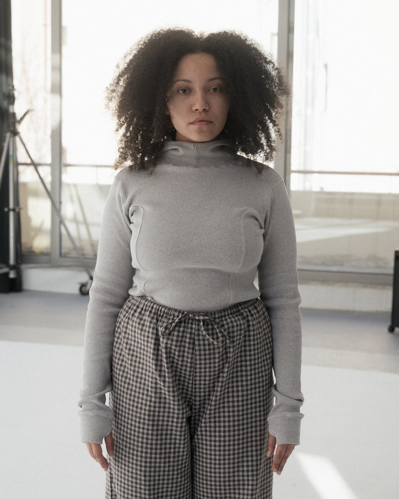 Hanifa Hoodie - Recycled Cotton - Grey Melange