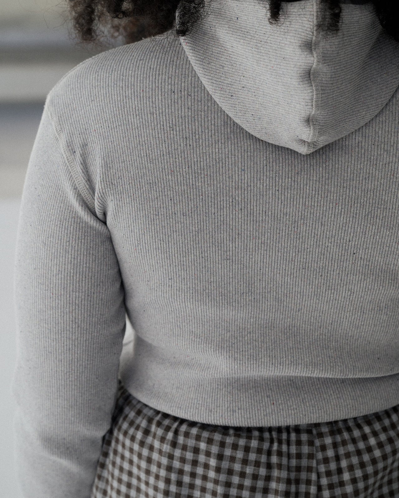 Hanifa Hoodie - Recycled Cotton - Grey Melange