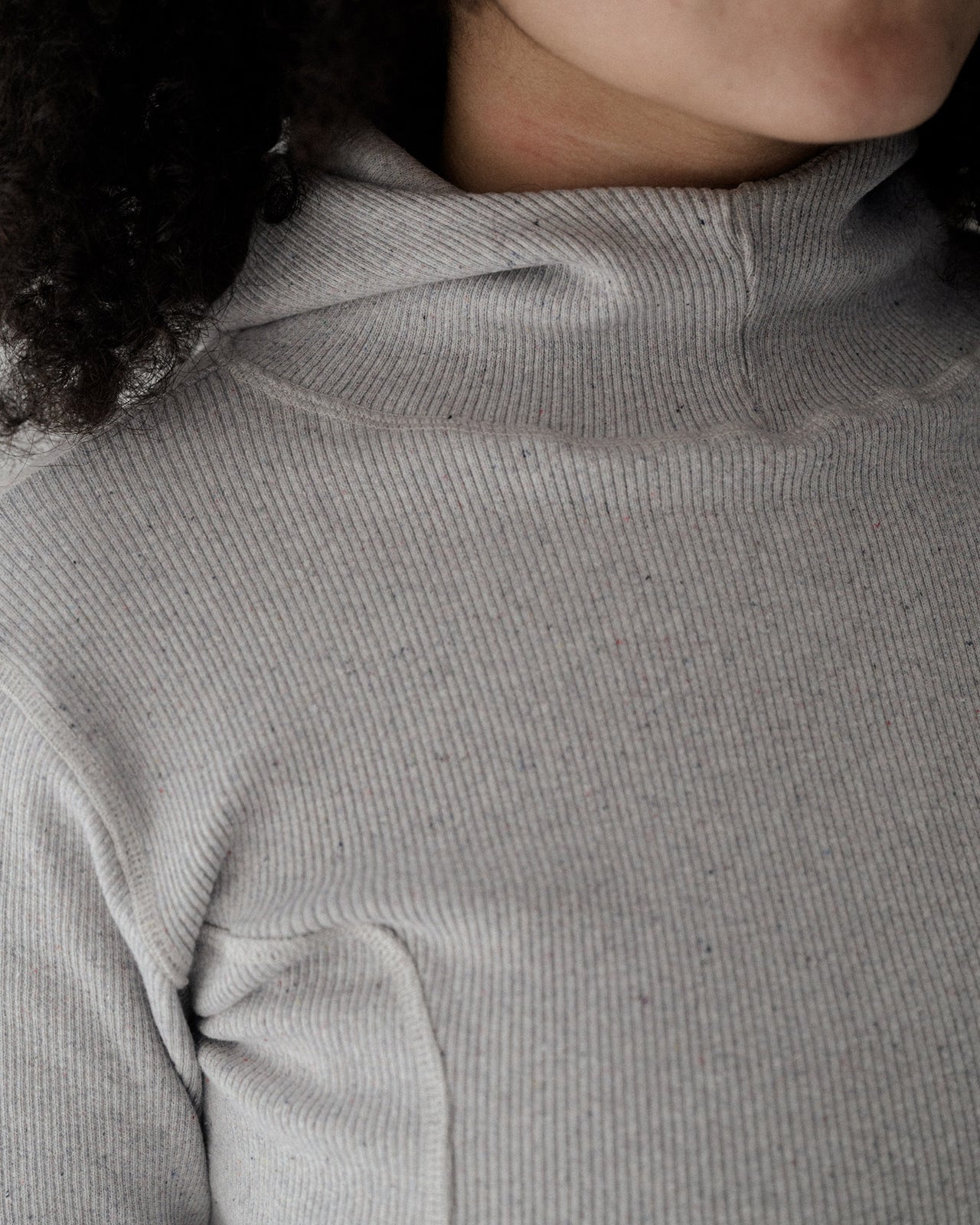 Hanifa Hoodie - Recycled Cotton - Grey Melange