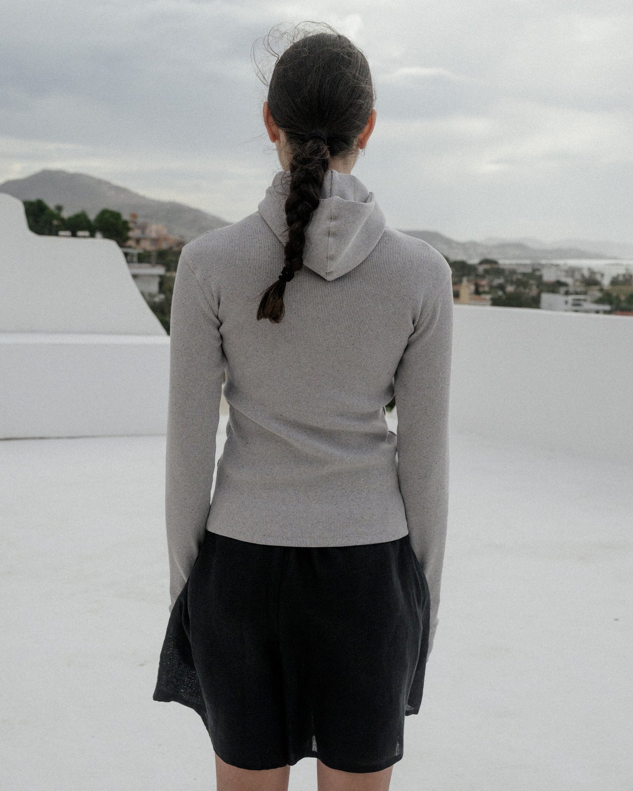 Hanifa Hoodie - Recycled Cotton - Grey Melange