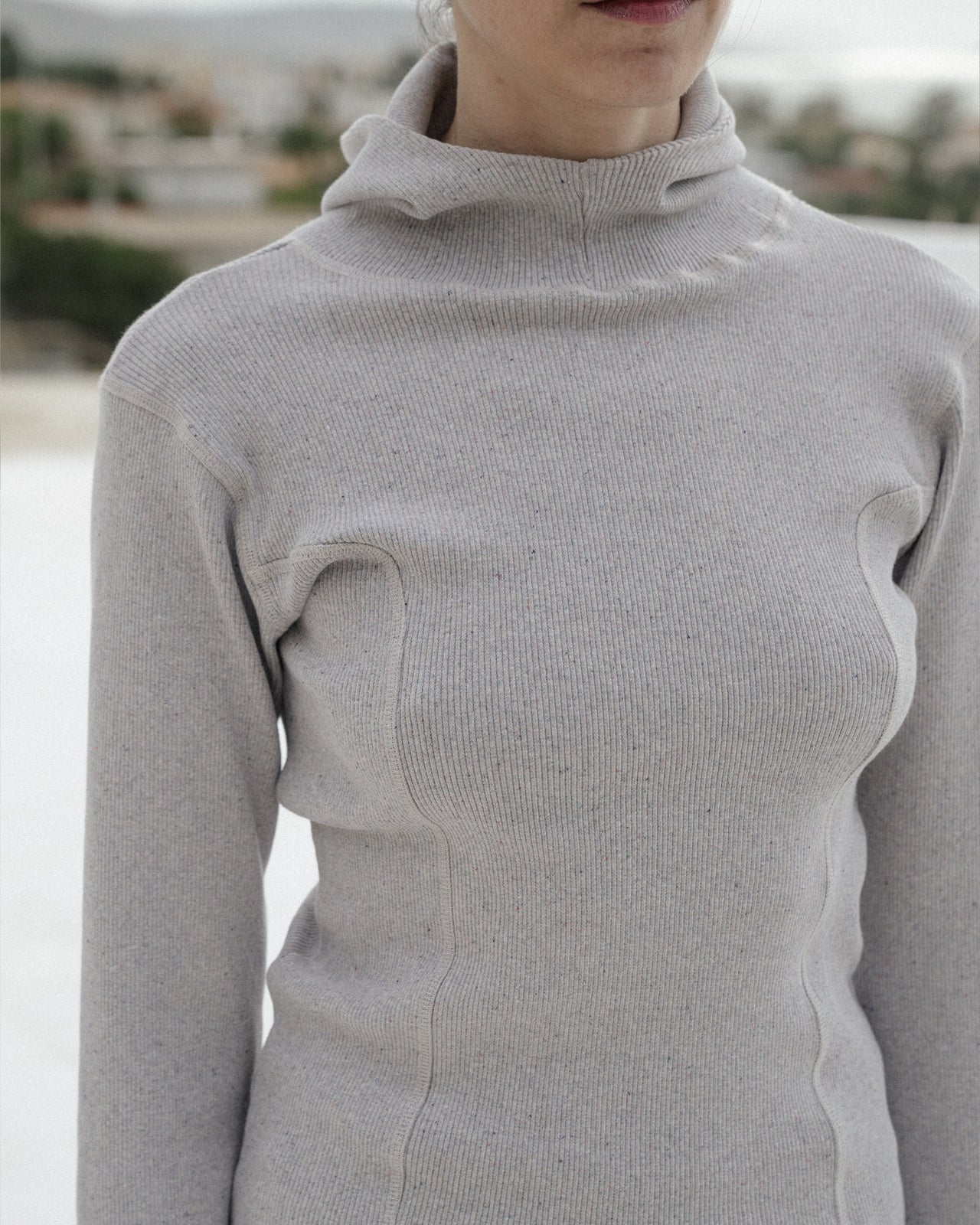 Hanifa Hoodie - Recycled Cotton - Grey Melange