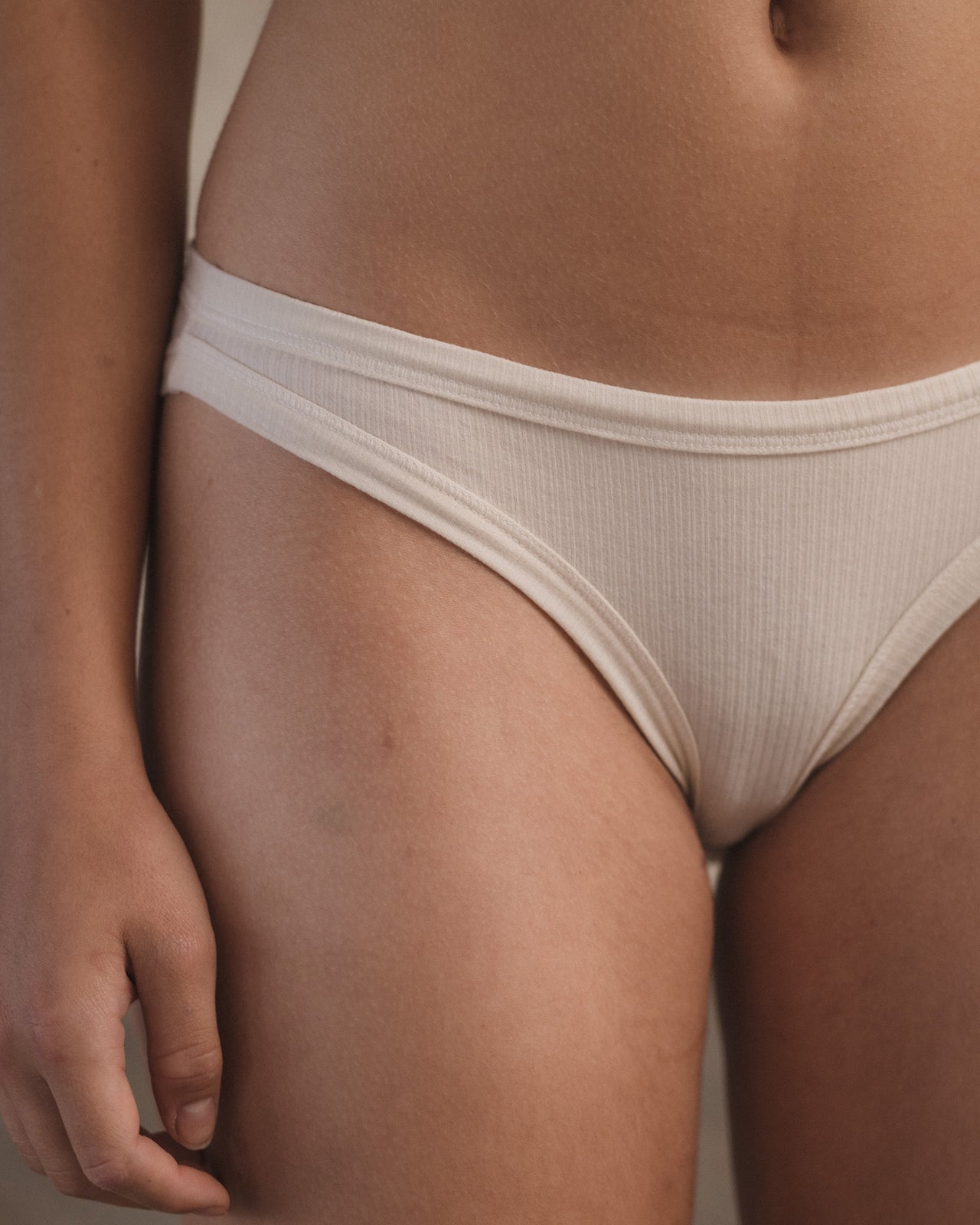 Heart Bell Pants - Organic Cotton Rib - Undyed