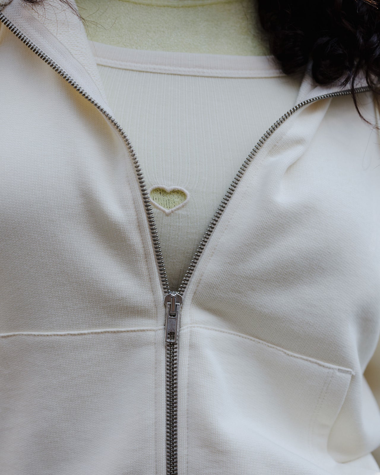 Heart Tank - Organic Cotton Rib - Undyed