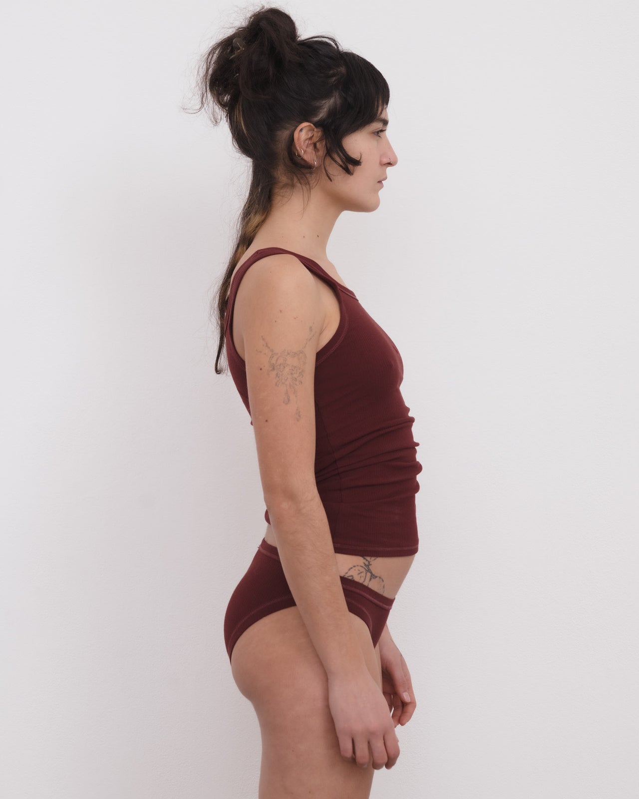 Heart Tank - Organic Cotton Rib - Nara Red
