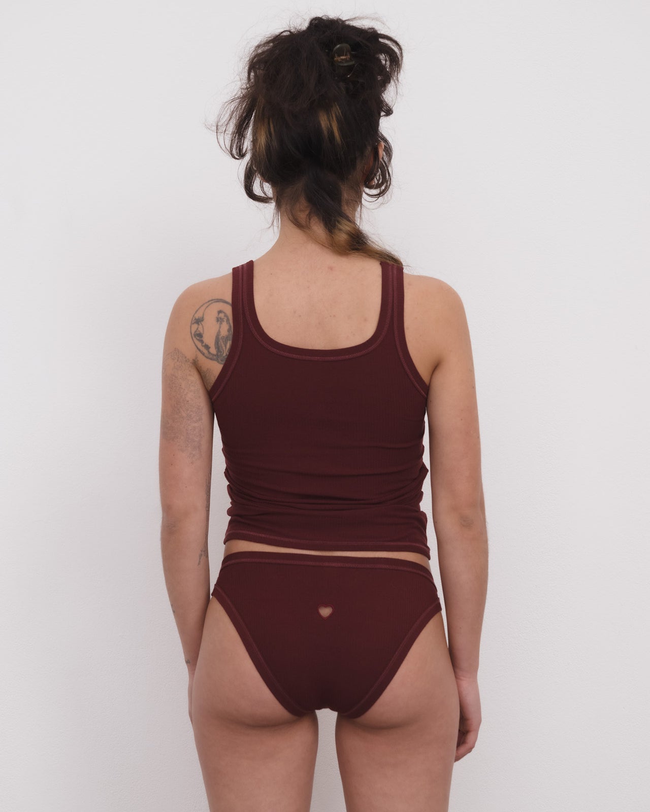 Heart Tank - Organic Cotton Rib - Nara Red