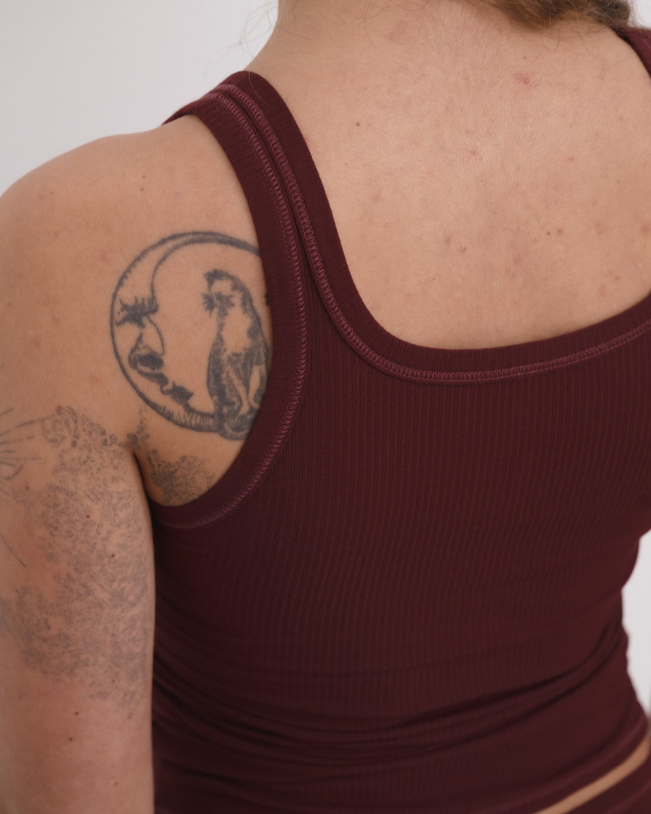 Heart Tank - Organic Cotton Rib - Nara Red