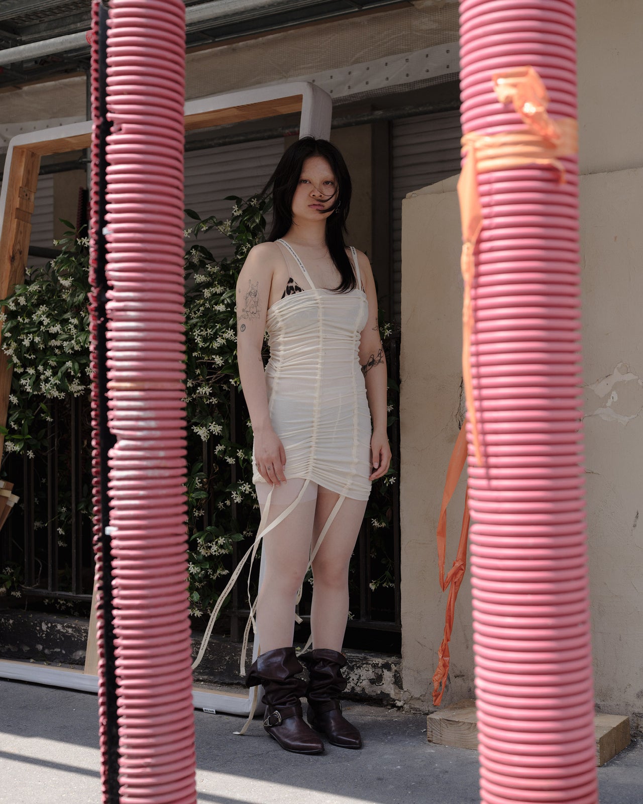 Hewn Strap Slip - Cotton Rib - Undyed