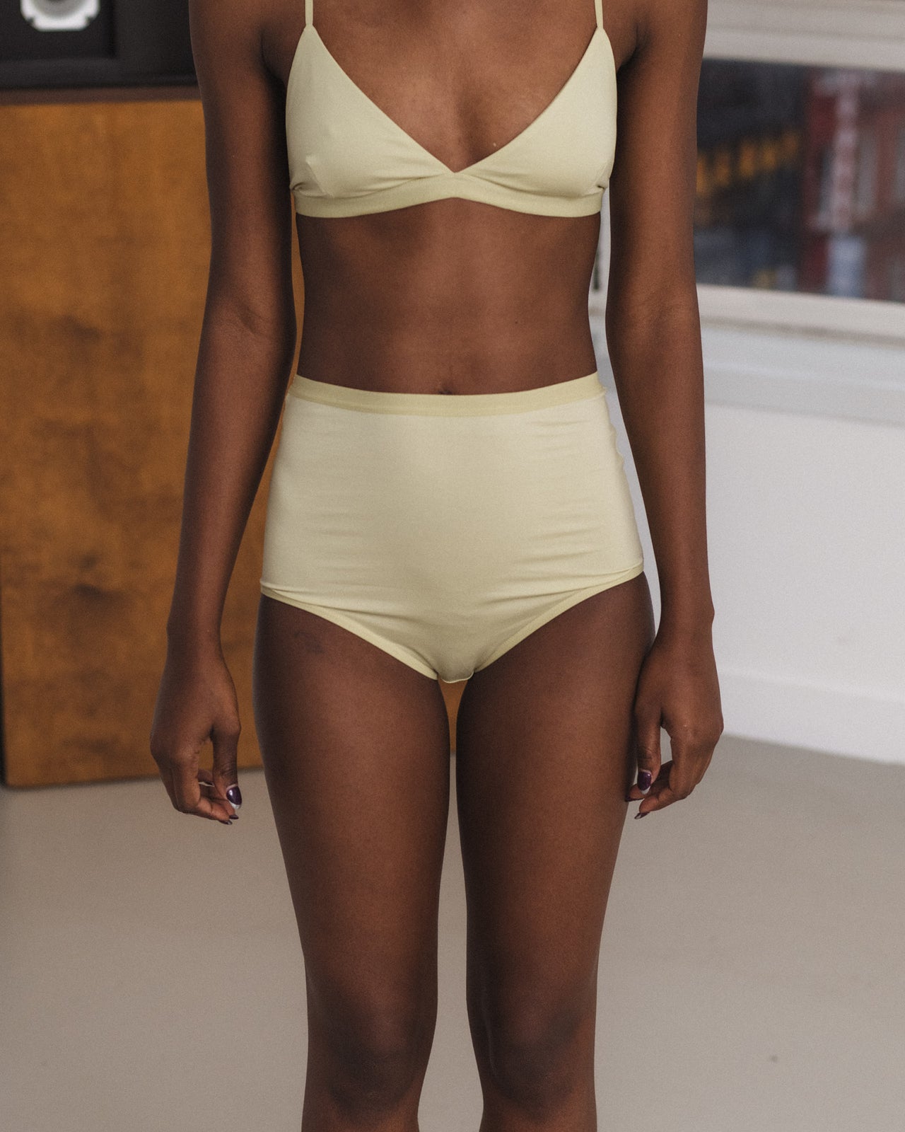 Highwaist Bell Pants - Bamboo Lyocell - Pier Green