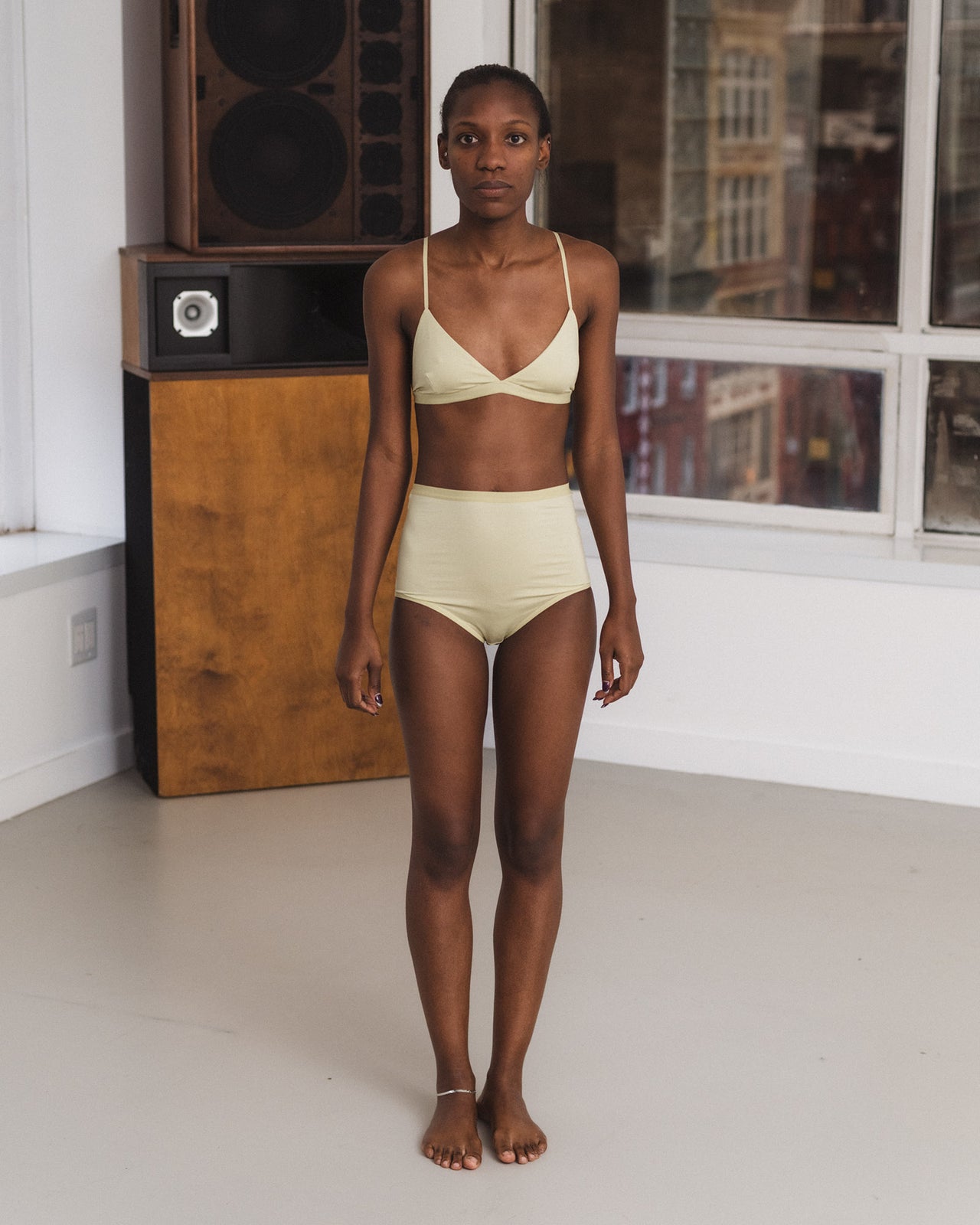 Highwaist Bell Pants - Bamboo Lyocell - Pier Green