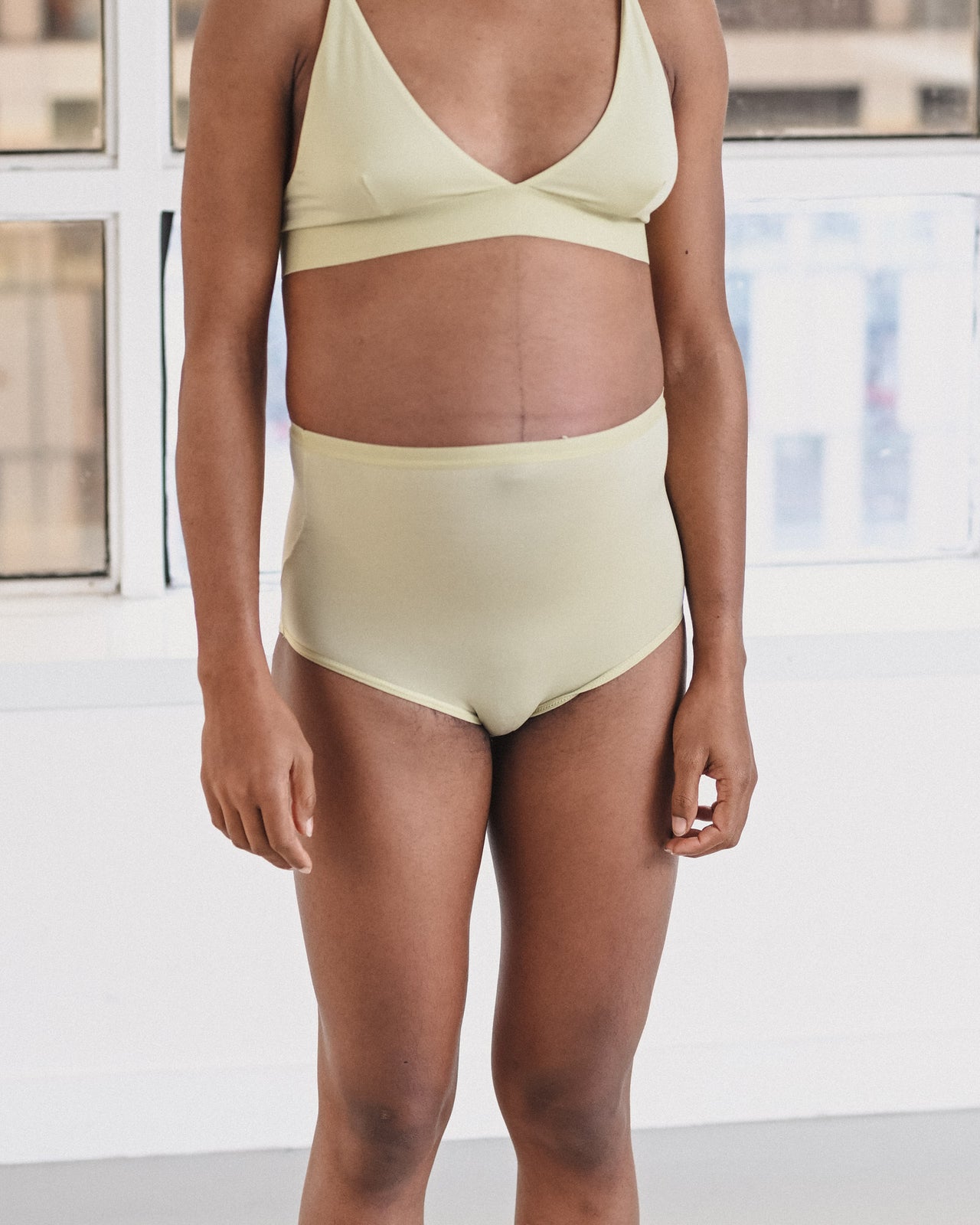 Highwaist Bell Pants - Bamboo Lyocell - Pier Green