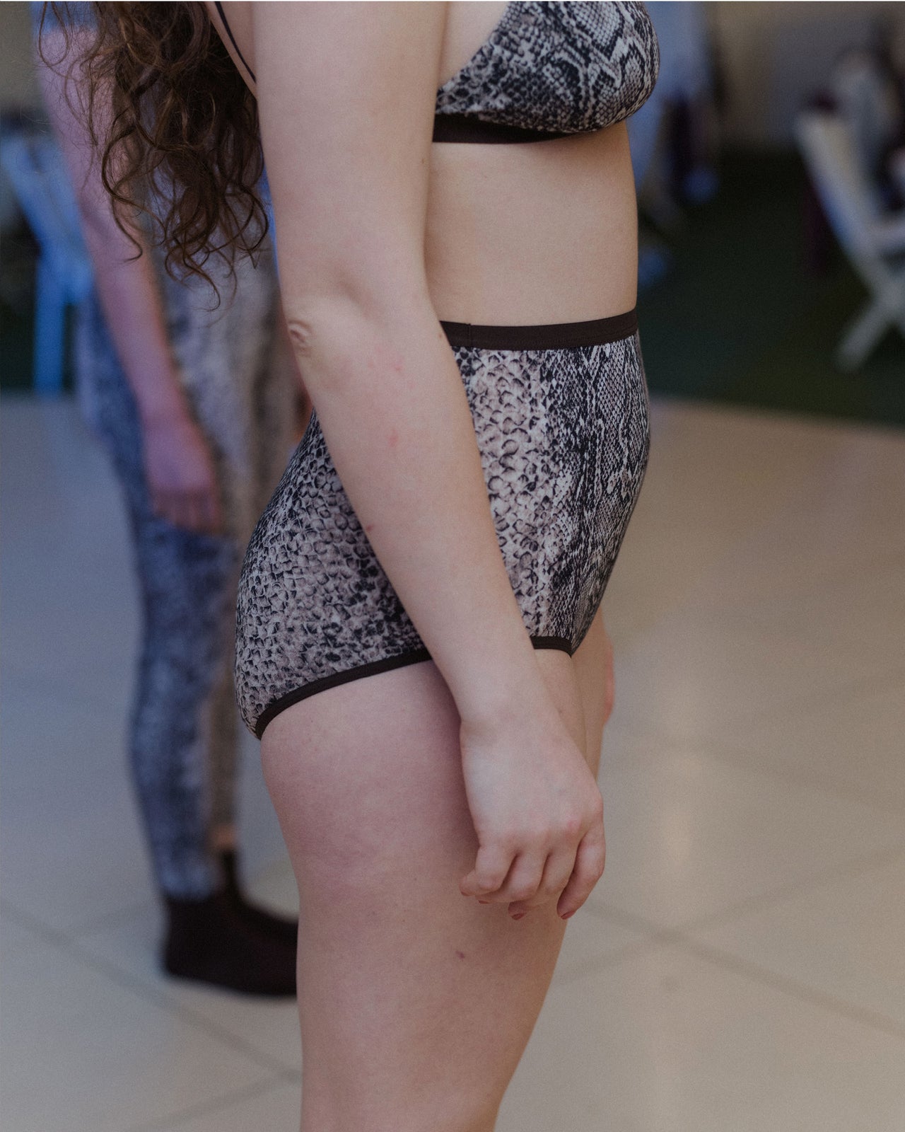 Highwaist Bell Pants - Circulose Jersey - Snake