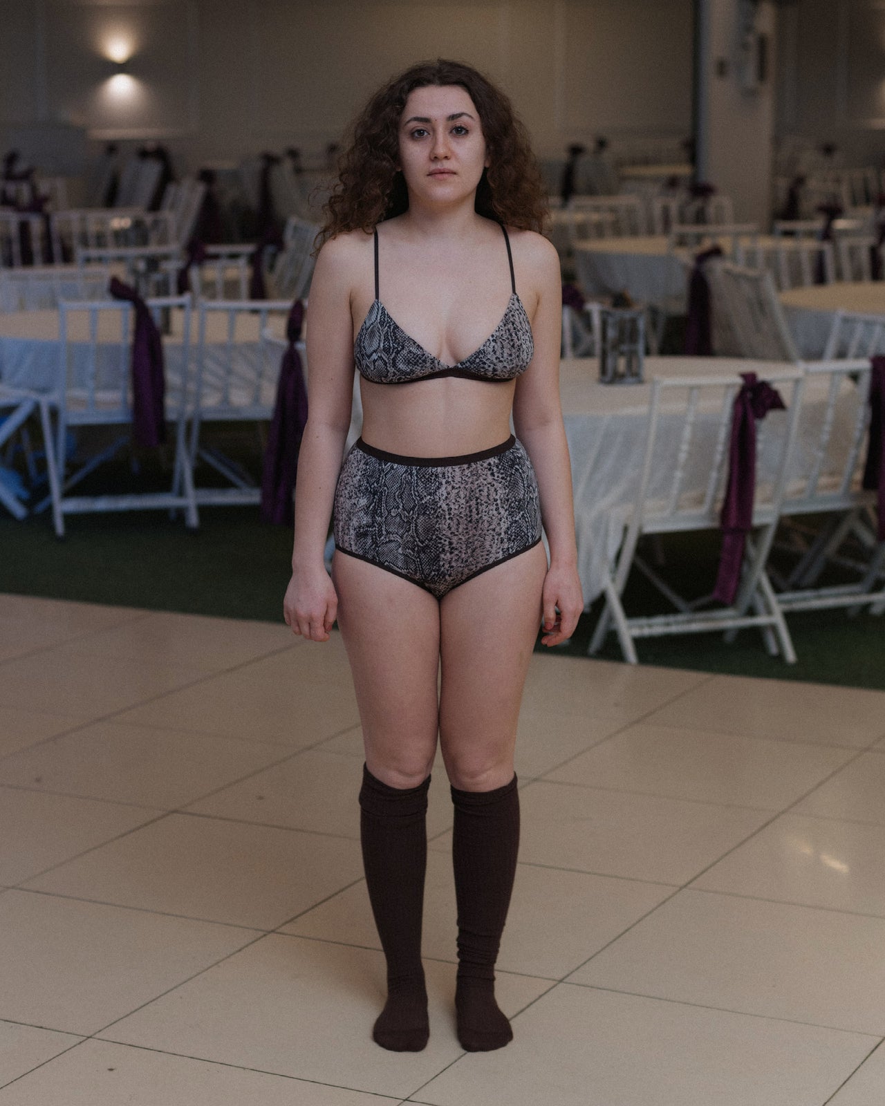 Highwaist Bell Pants - Circulose Jersey - Snake