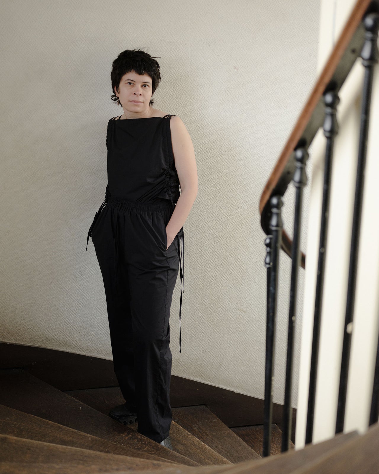 Hujui Pants - Organic Cotton Poplin - Black