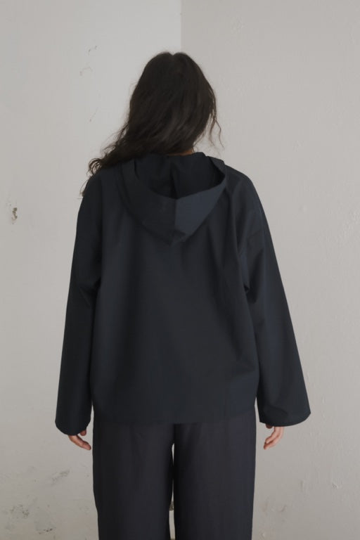 Hujui Top - Organic Cotton Poplin - Black