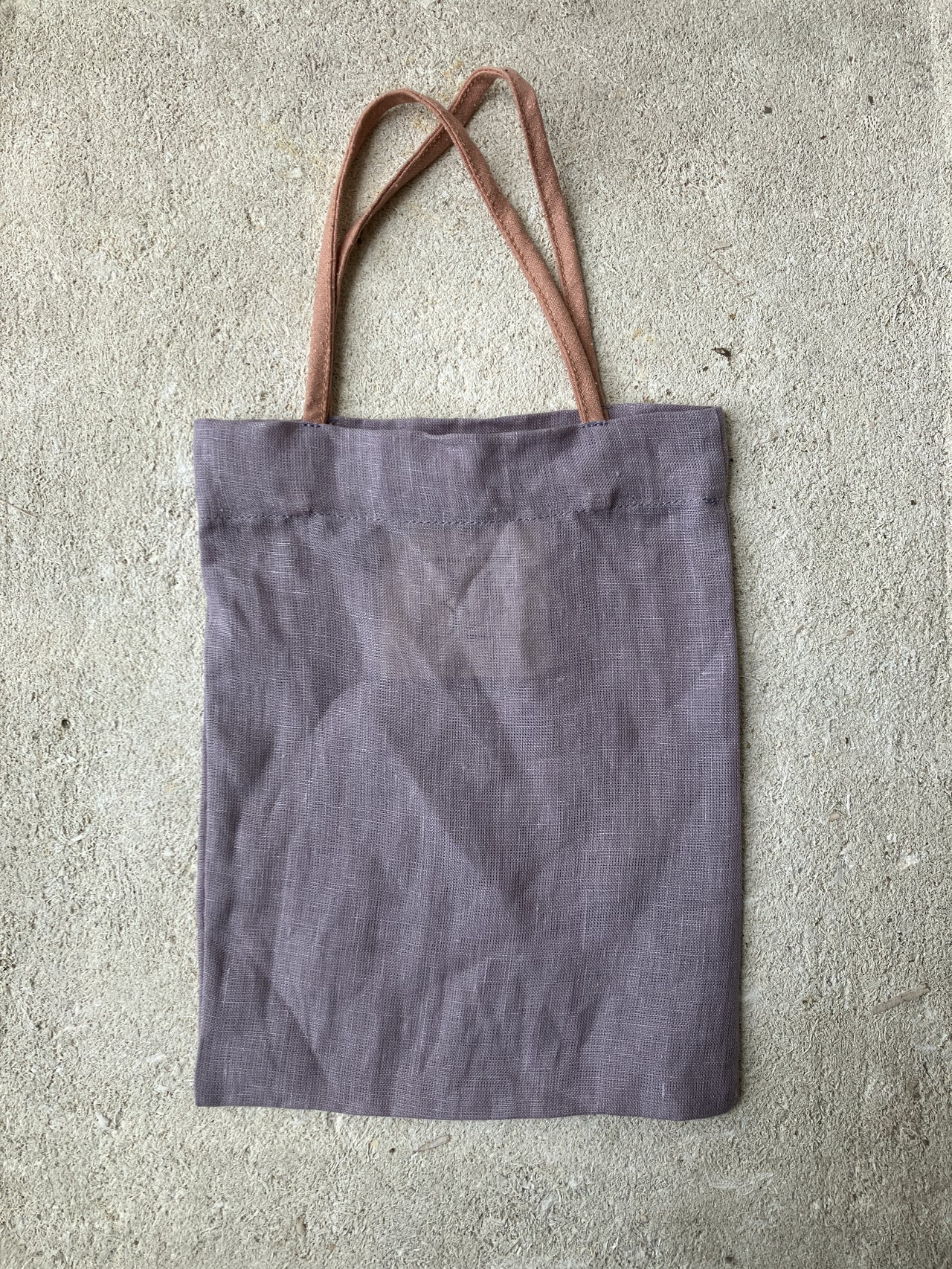 Small Tera Bag - Linen & Wild Silk - Purple / Pink